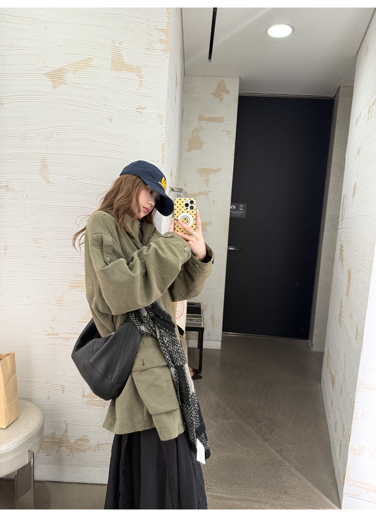 LelyMooch ヴィンテージ風クロスボタンワークジャケット  LEM262