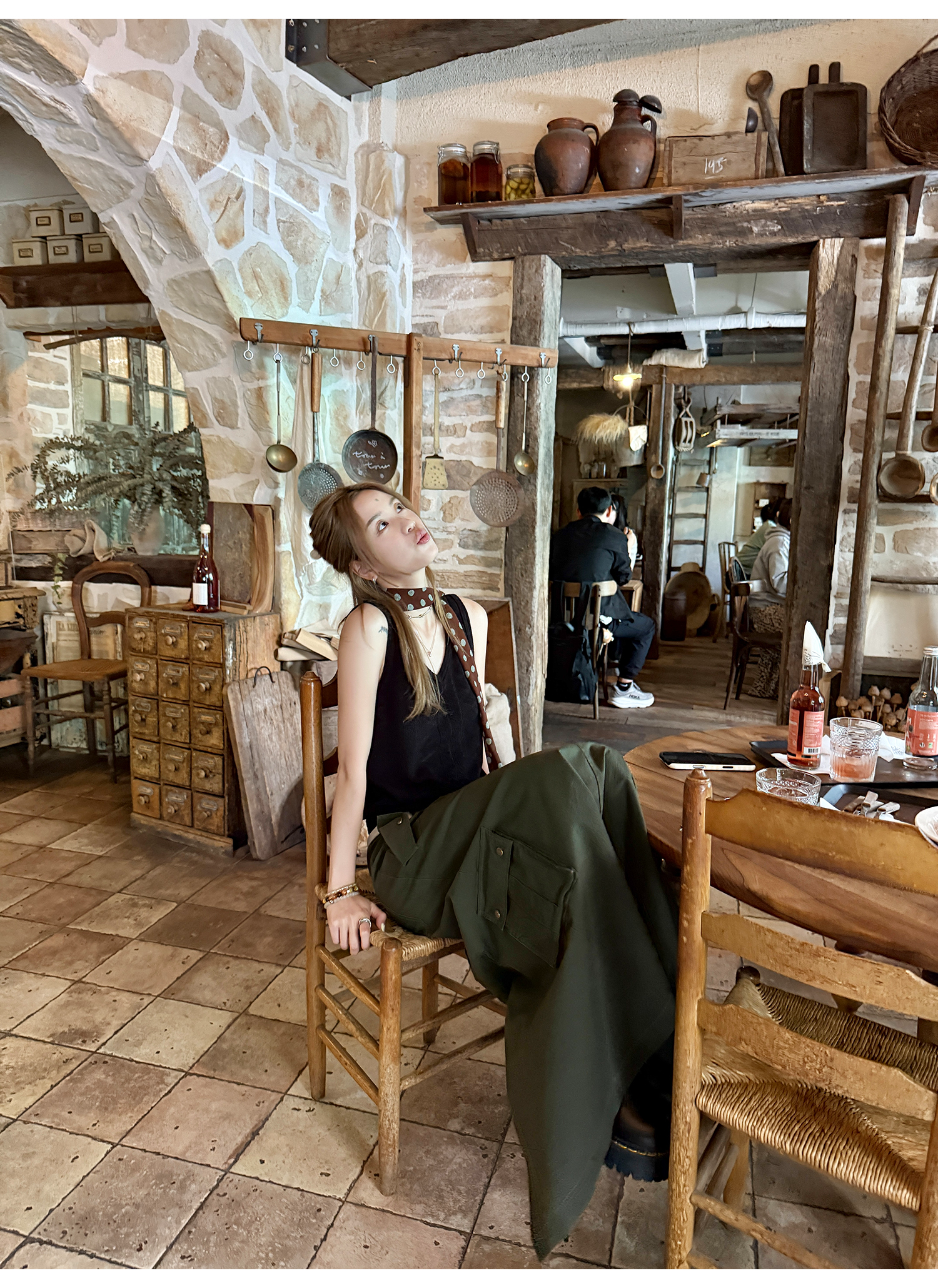 LelyMooch Aラインミディスカート  LEM172