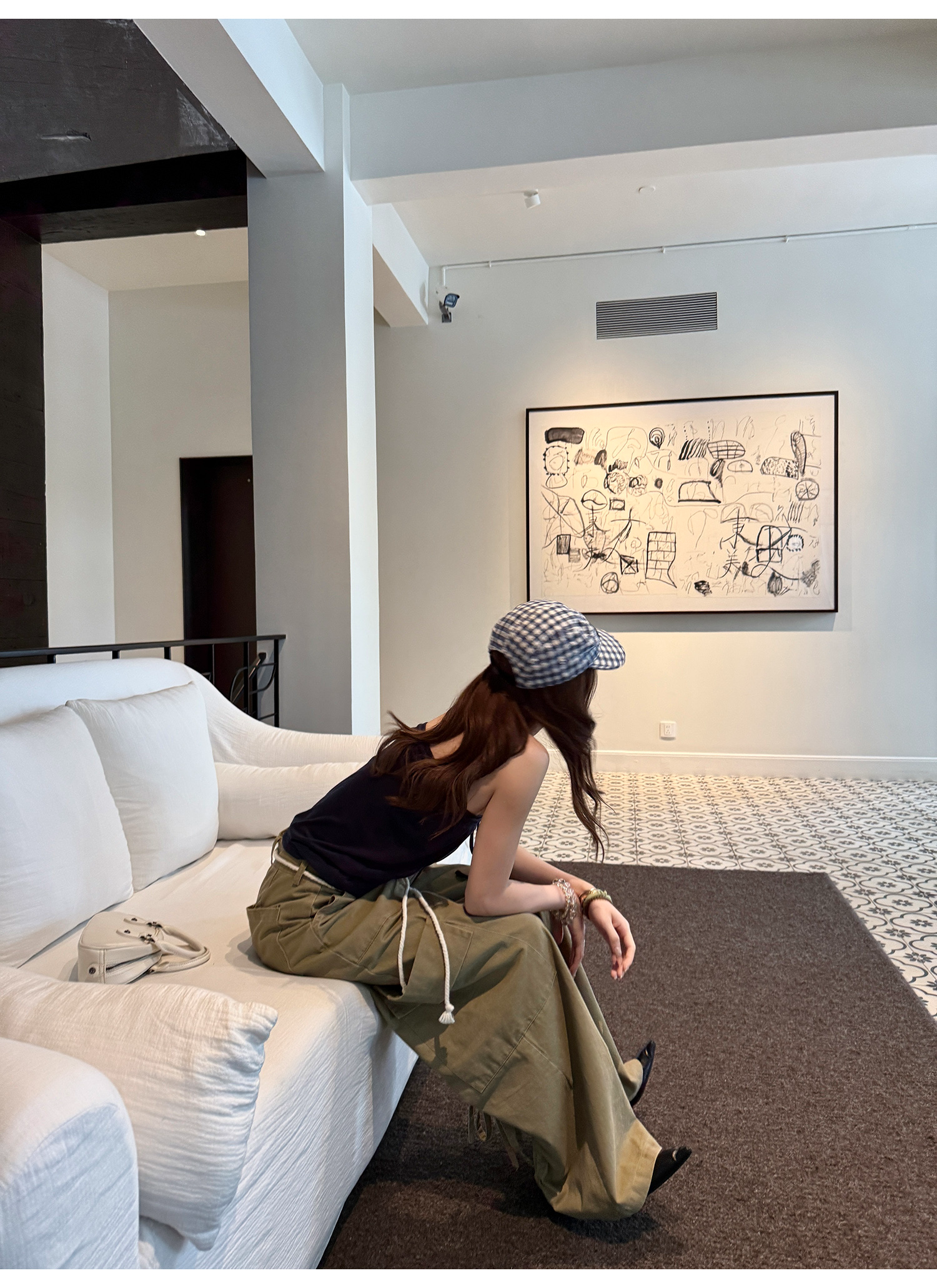 LelyMooch ドローコード付きコットンパンツ  LEM205