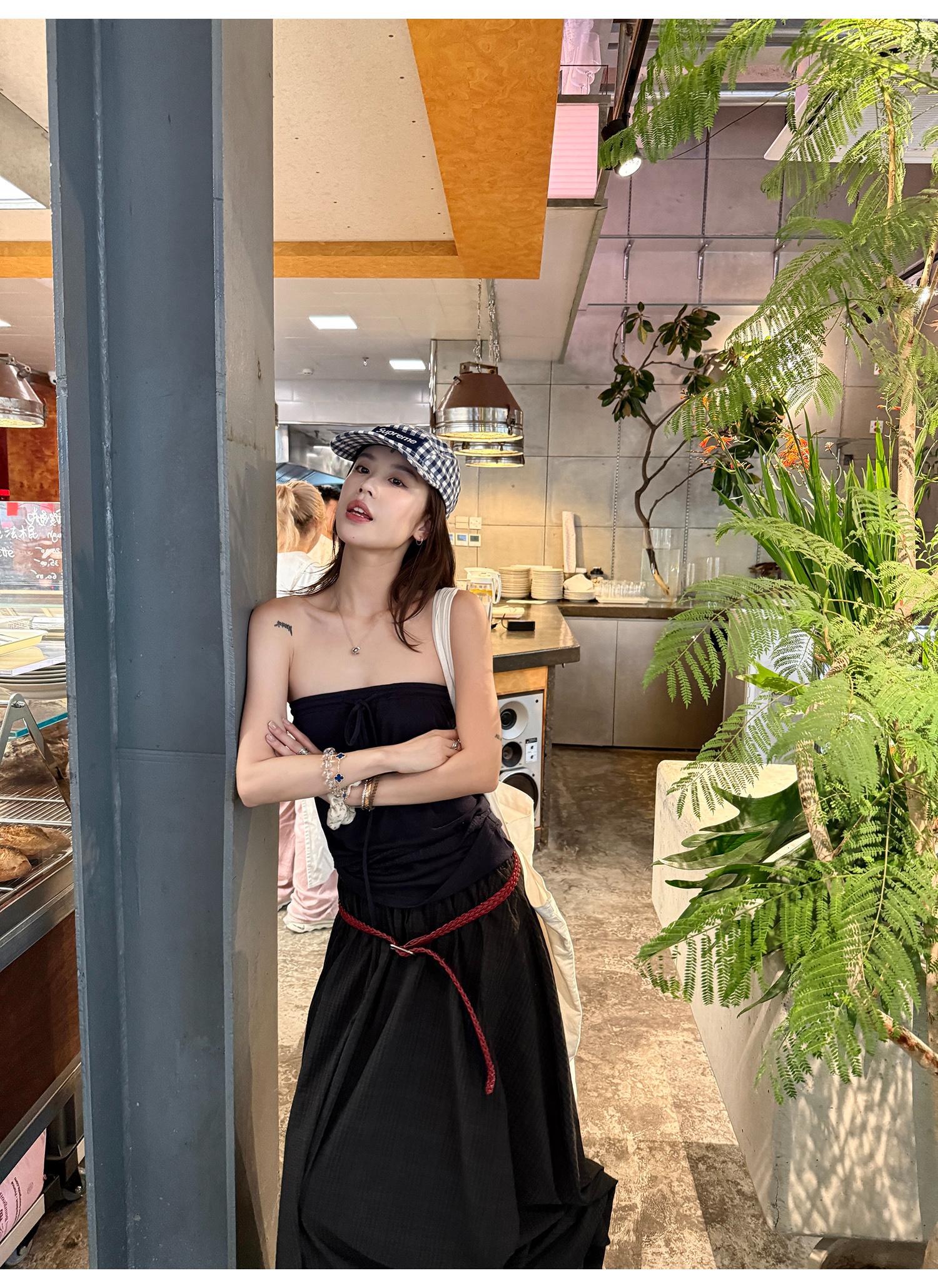 LelyMooch ブルートーンチューブトップ  LEM212