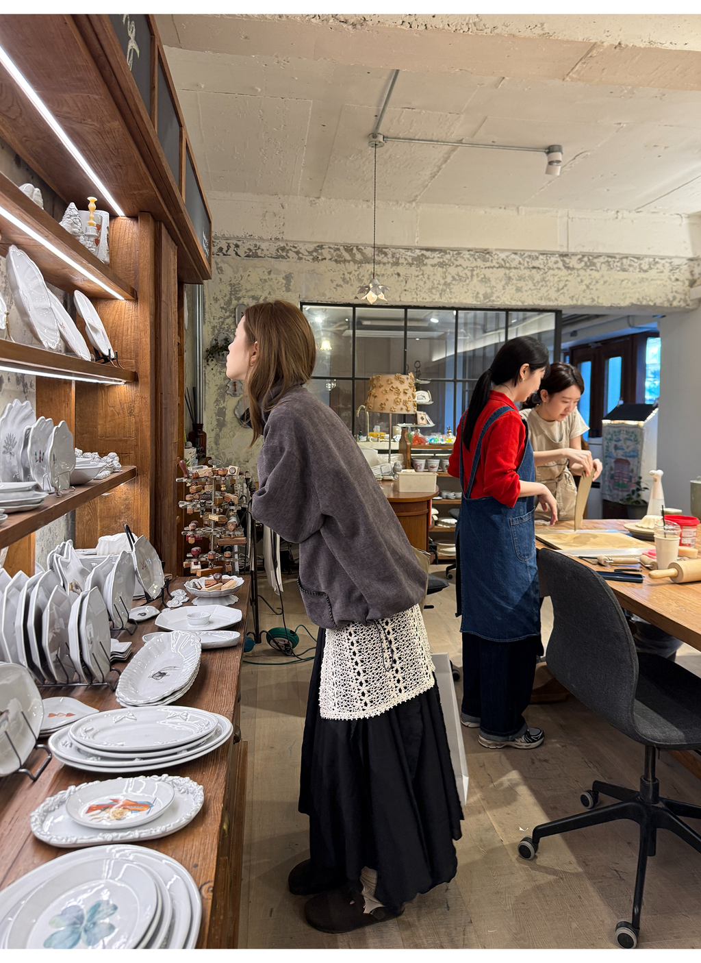 LelyMooch ステッチ入り立ち襟スウェット  LEM253