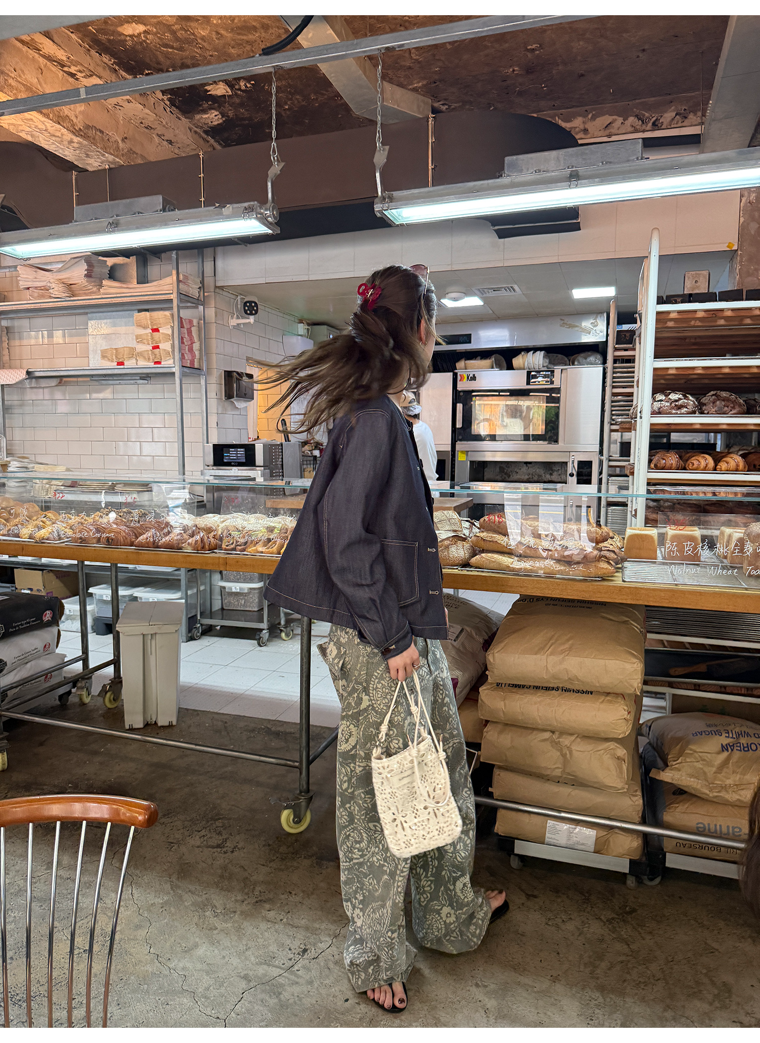 LelyMooch ショート丈 デニム風 ジャケット  LEM222