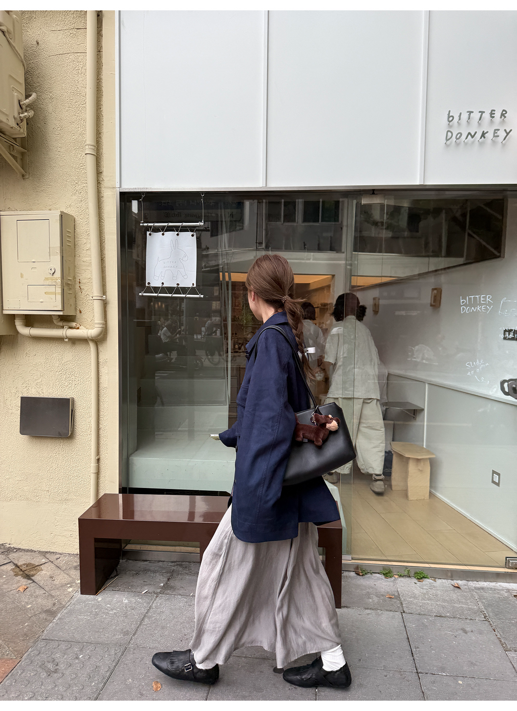 LelyMooch あったかフリース×スエードジャケット  LEM238