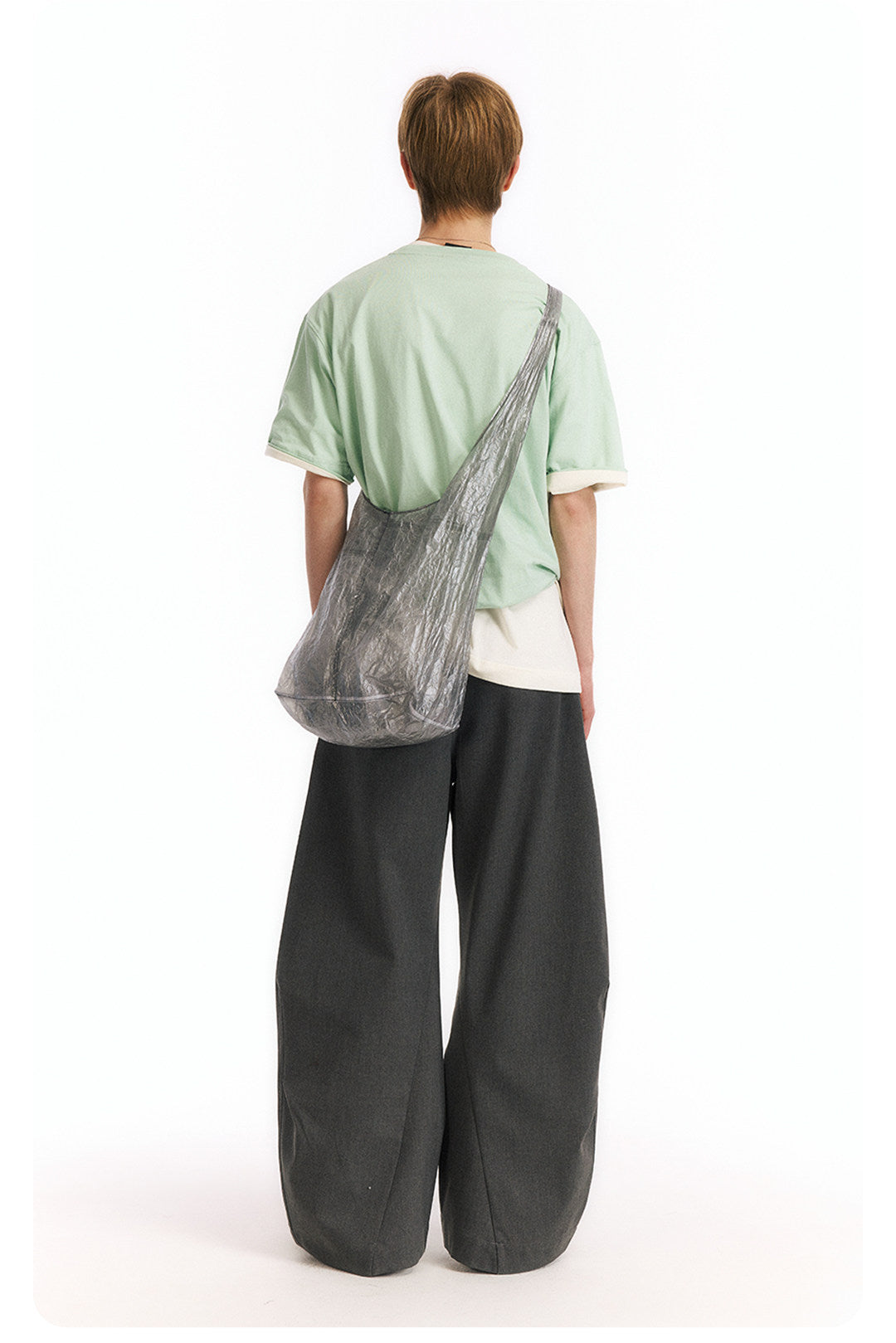 ヘンリーネック 半袖Tシャツ隠しポケット付き  LOM065