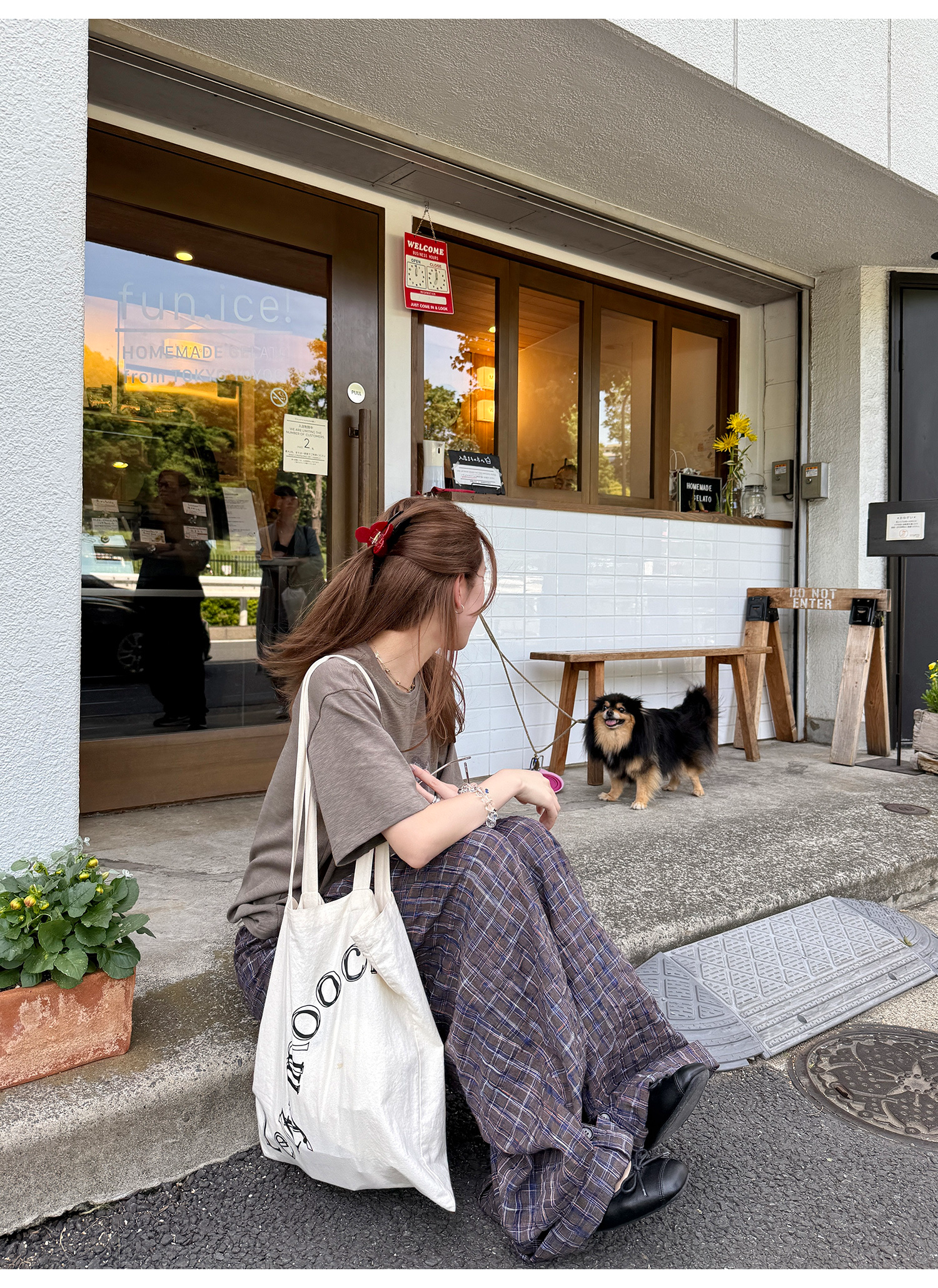 LelyMooch 1年中使える！ヴィンテージ風ワイドパンツ  LEM186