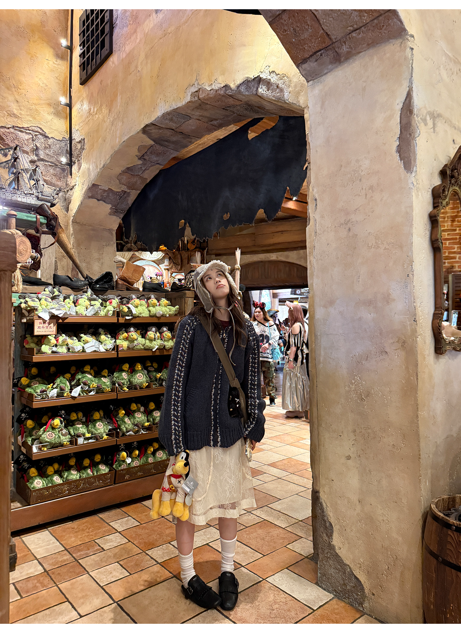 LelyMooch ケーブル編み×バイカラーフーディ  LEM246