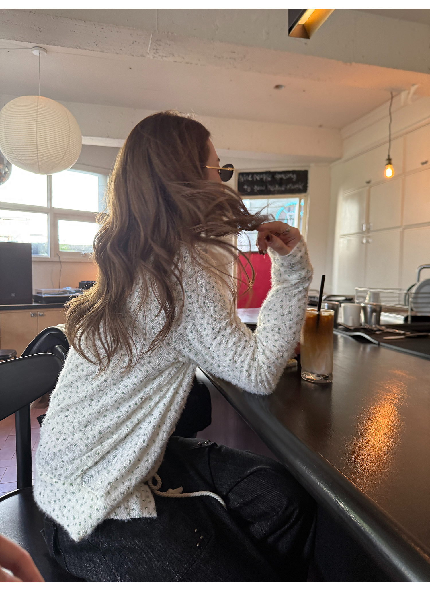 LelyMooch 花柄ふわもちニット　LEM254