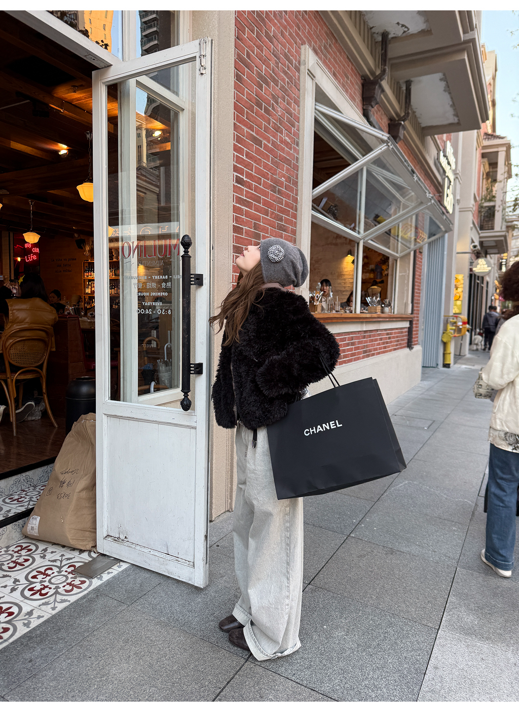 LelyMooch 韓ストムード アッシュホワイトデニム  LEM270