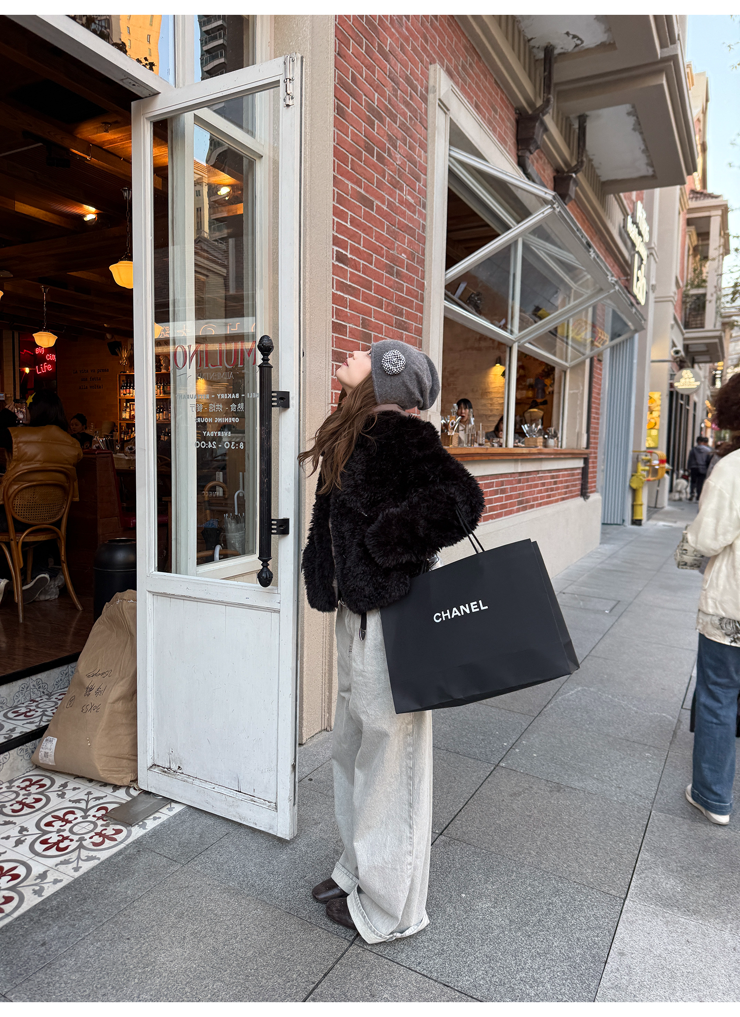 LelyMooch 韓ストムード アッシュホワイトデニム  LEM270