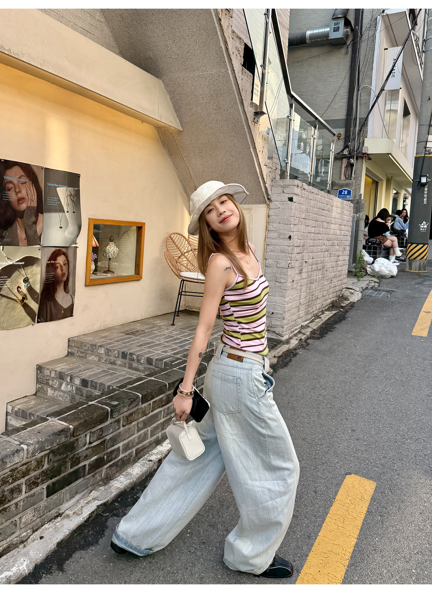 LelyMooch グァバ・ストライプキャミ  LEM164