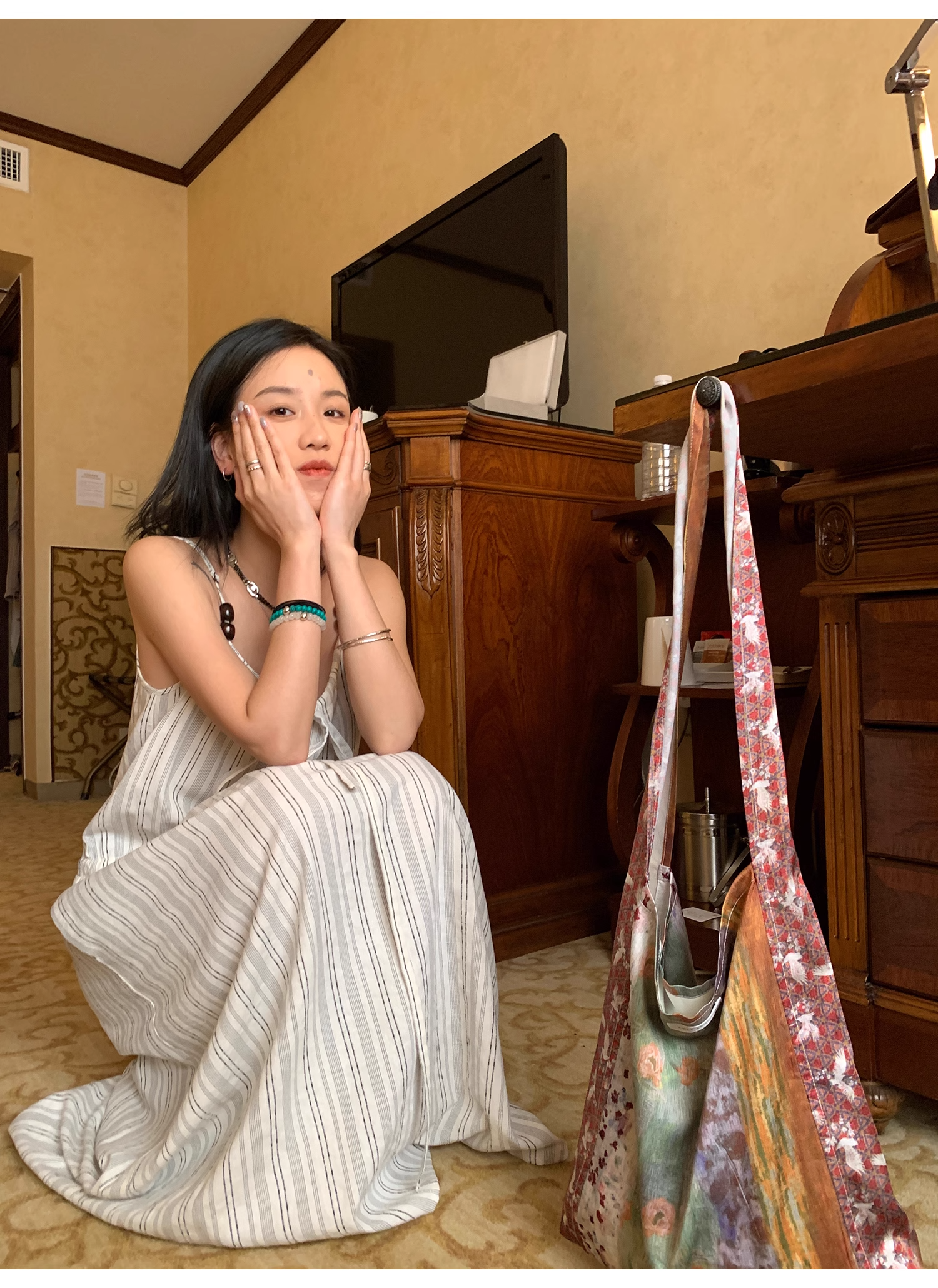 LelyMooch Oil Painting Canvas Bag LEM071