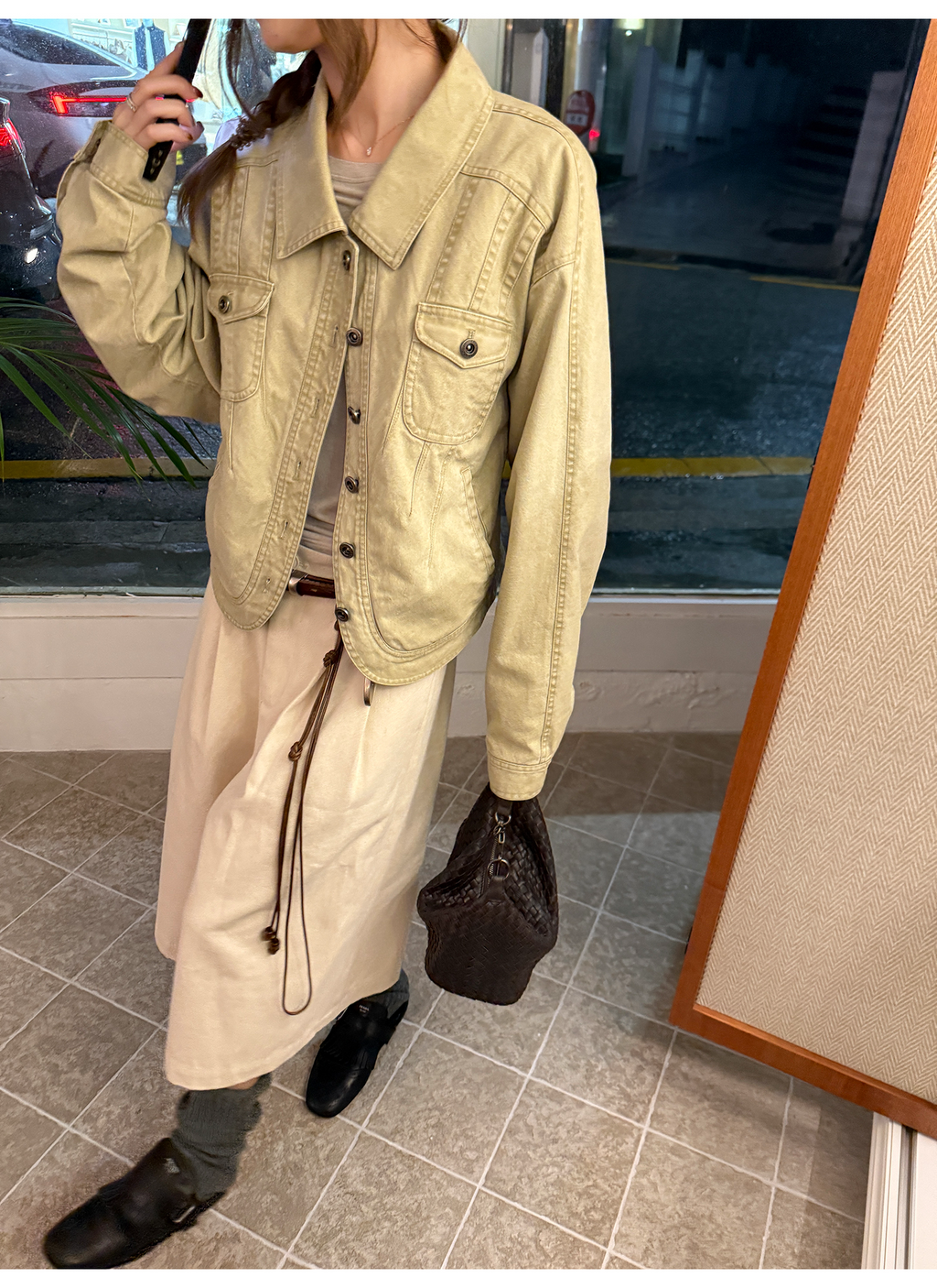 LelyMooch 裏フリースショートジャケット  LEM256