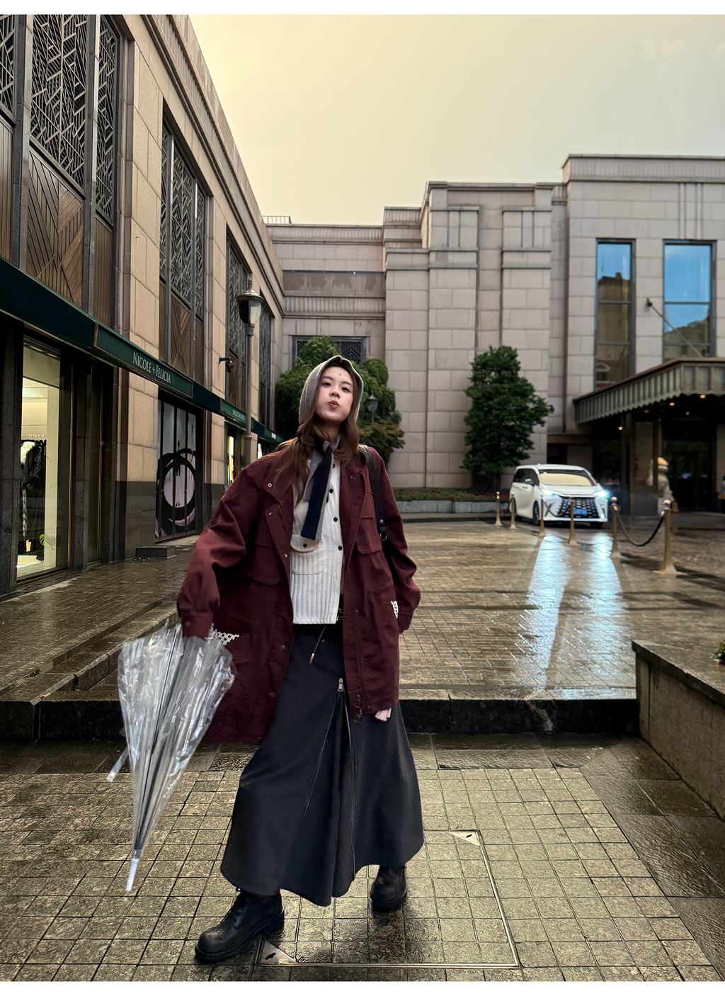 LelyMooch ゆるっとフリースワークジャケット  LEM242