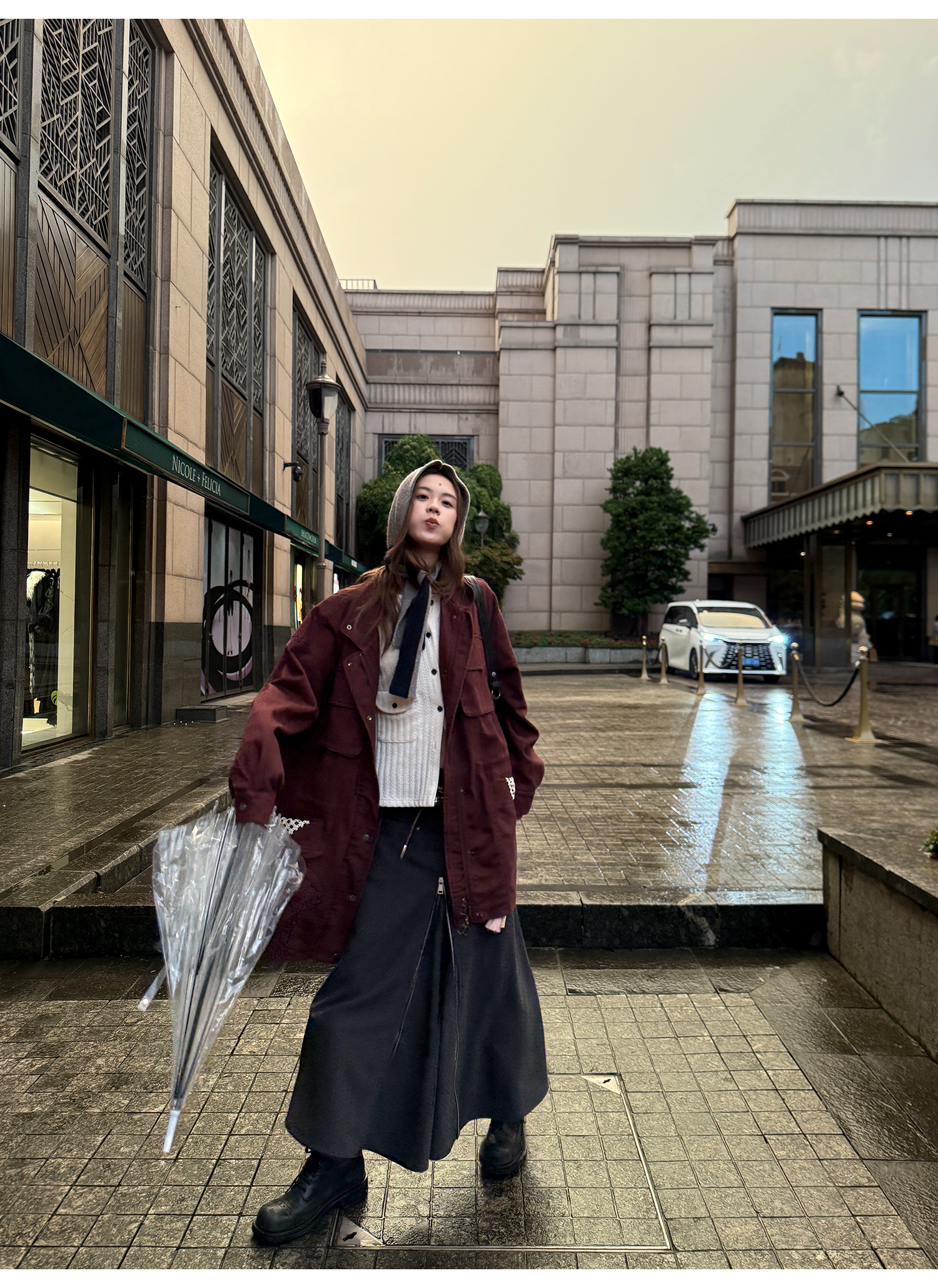 LelyMooch ゆるっとフリースワークジャケット  LEM242