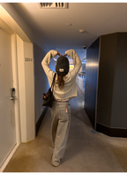 LelyMooch Jeans Ash White stile coreano LEM270