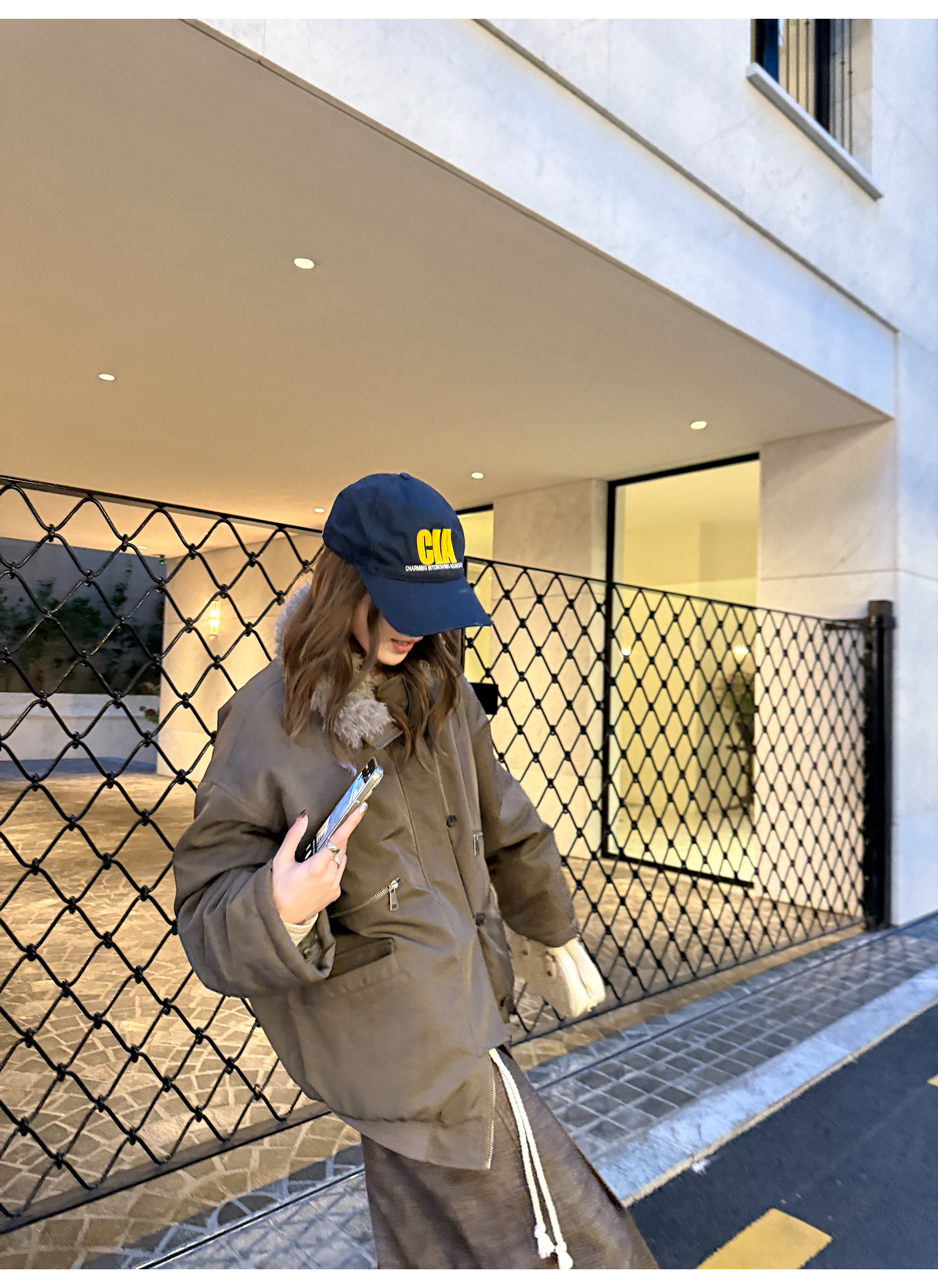 LelyMooch エコファーライナー付きモッズコート　LEM259