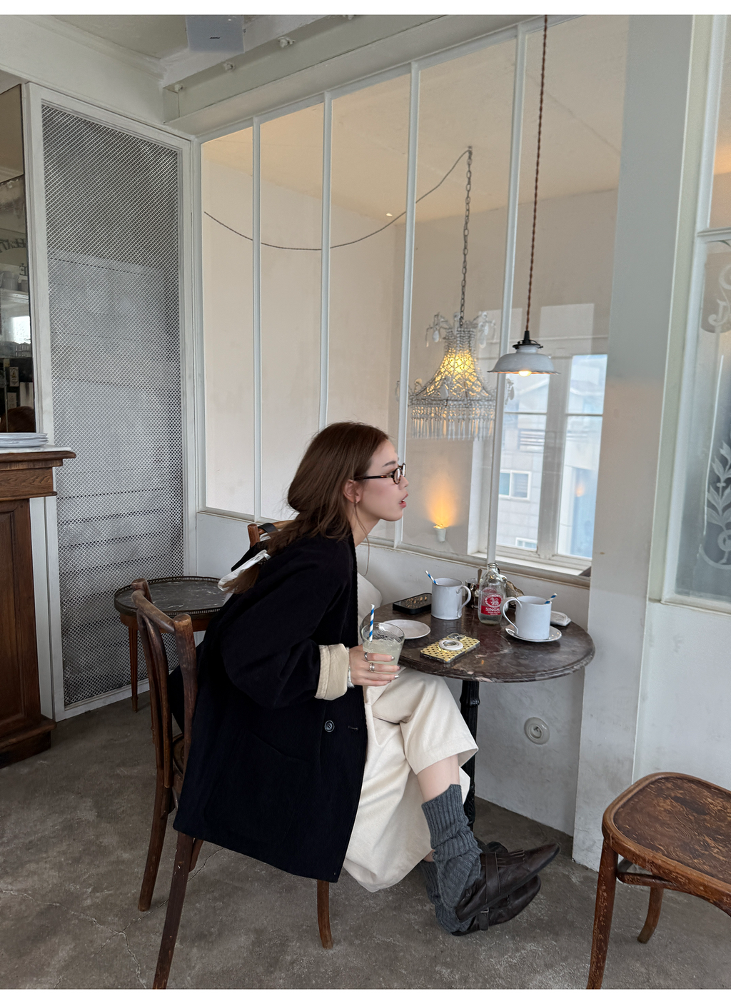 LelyMooch コーデュロイ リバーシブル中綿コート  LEM265