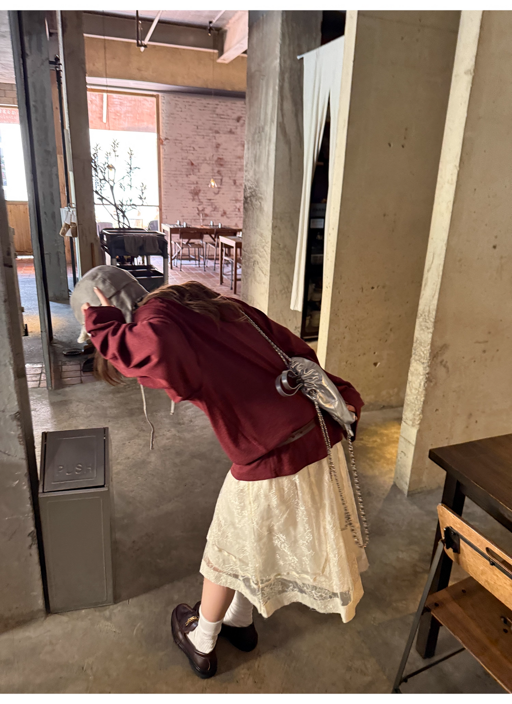 LelyMooch 刺繍ハートのベロアロンT　LEM241