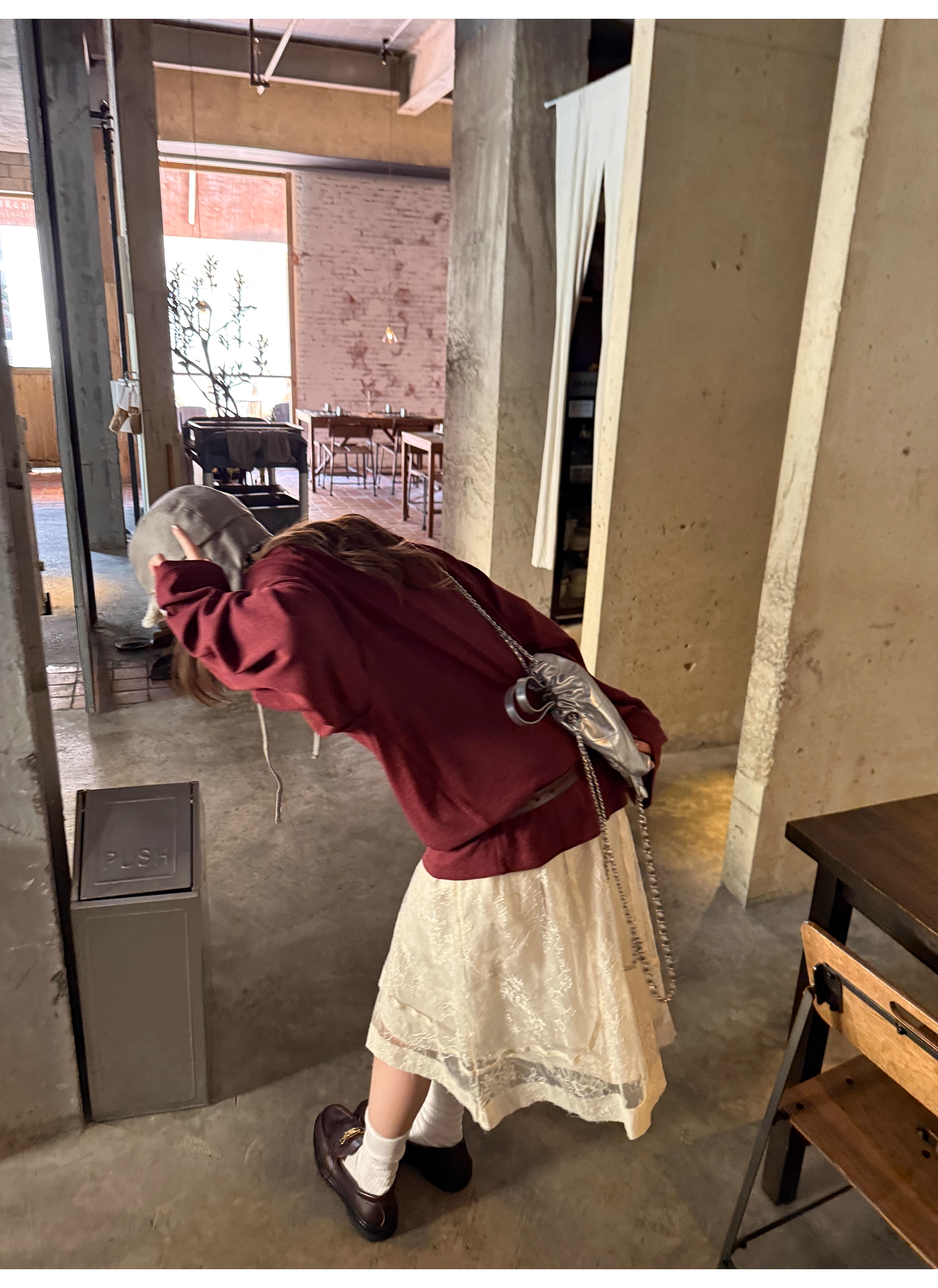 LelyMooch 刺繍ハートのベロアロンT　LEM241