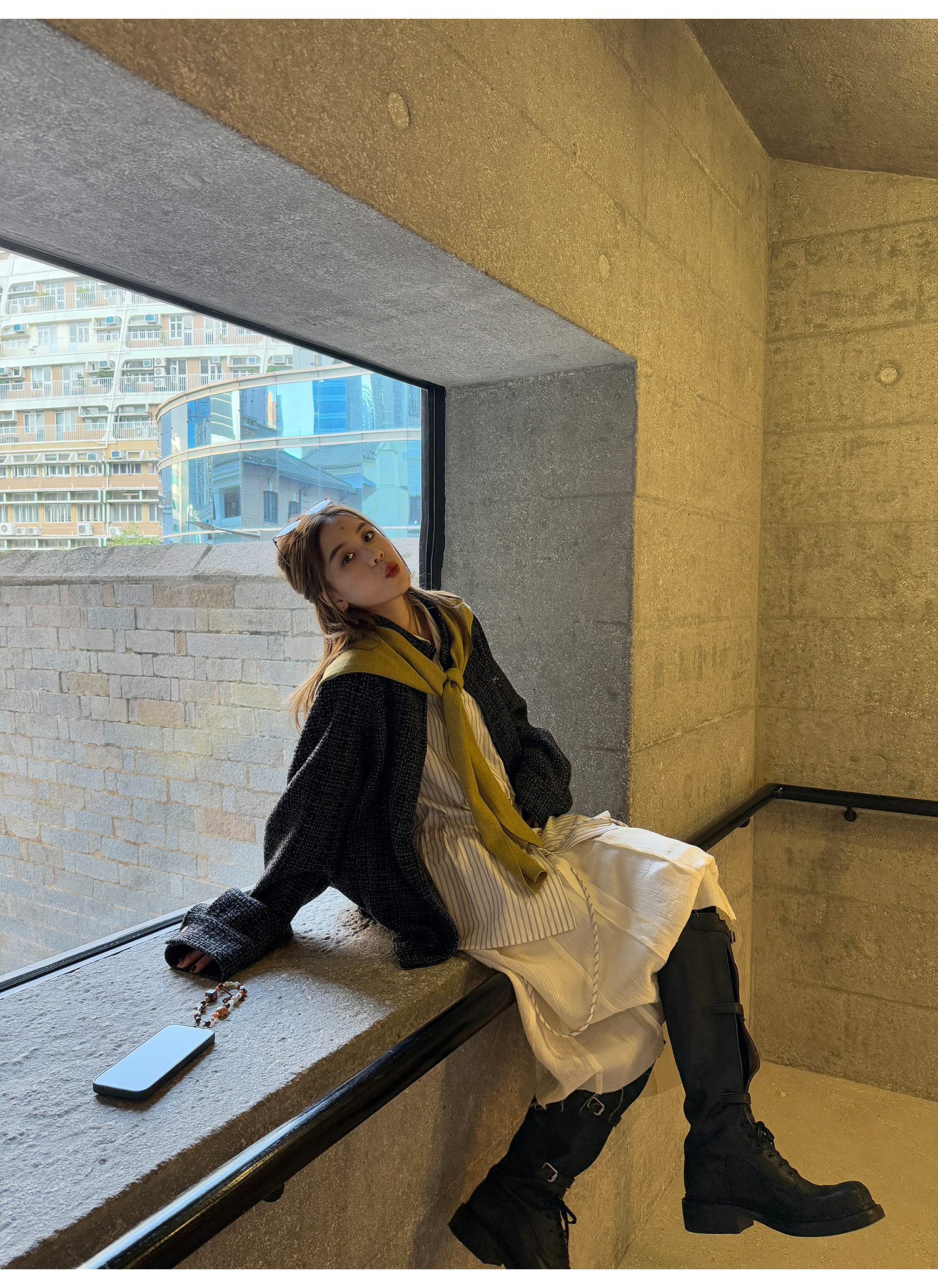 LelyMooch High Waist Uneven Skirt LEM090