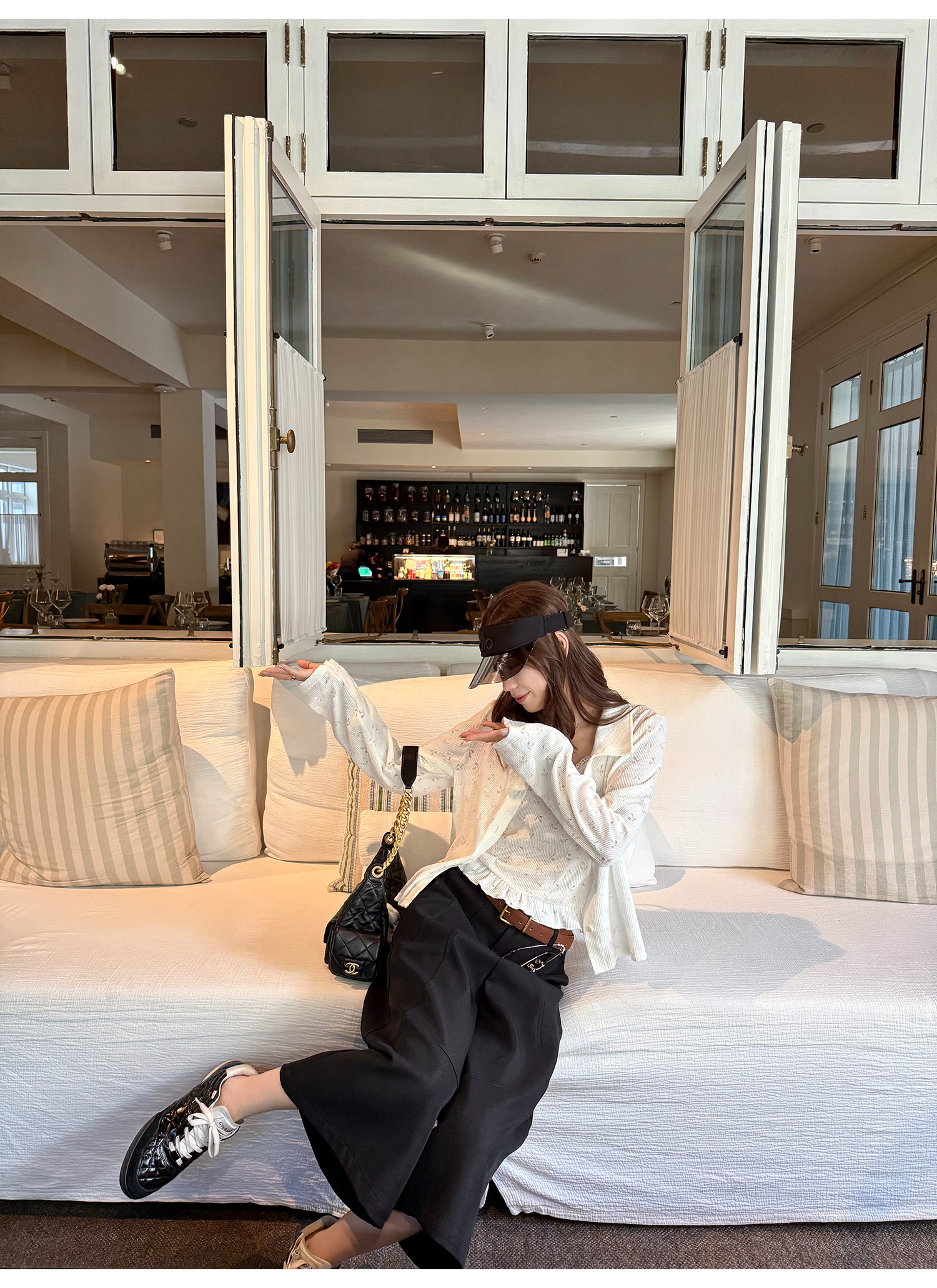 LelyMooch ニットカーデ＆レースキャミセット  LEM209