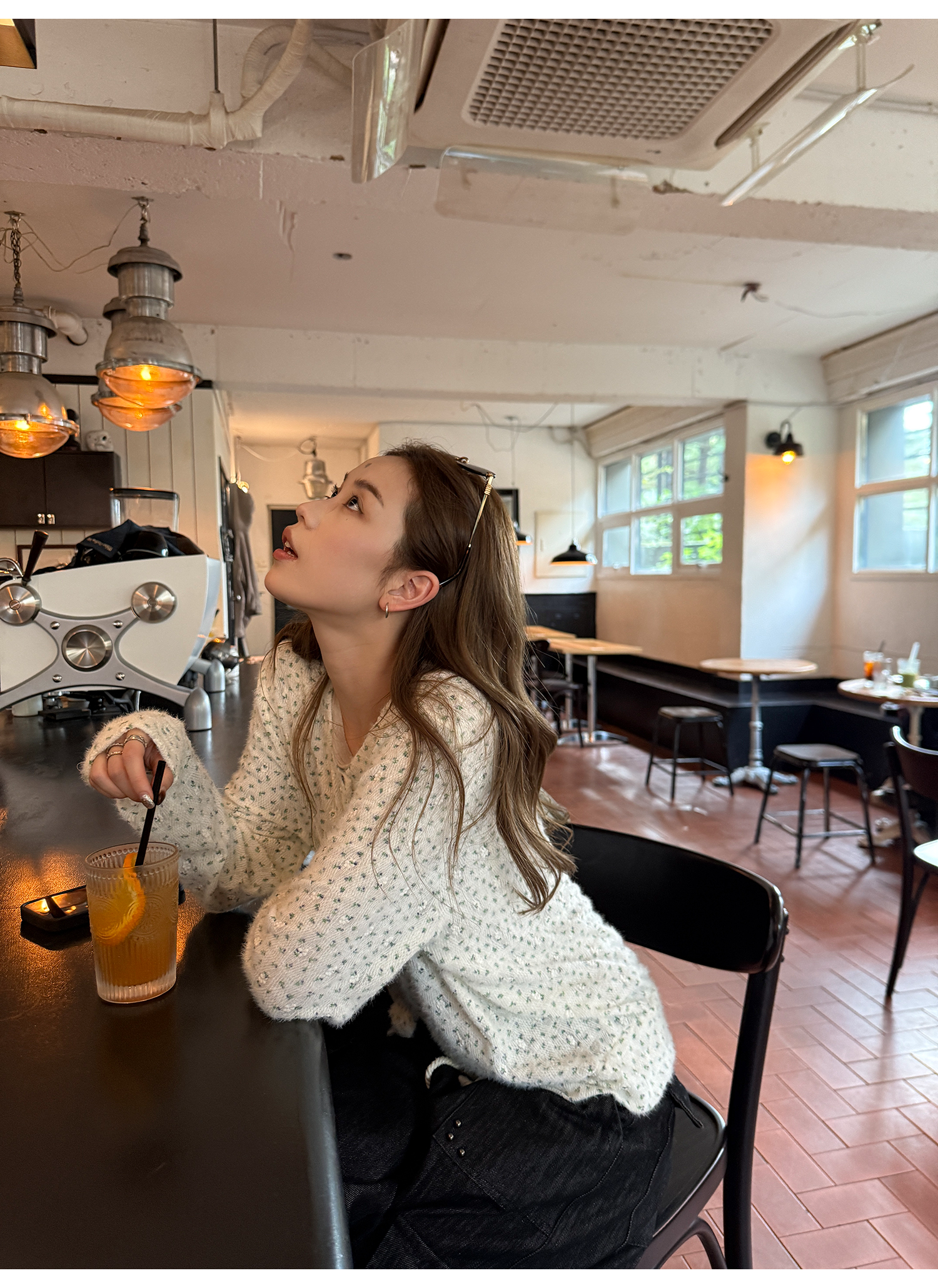 LelyMooch 花柄ふわもちニット　LEM254