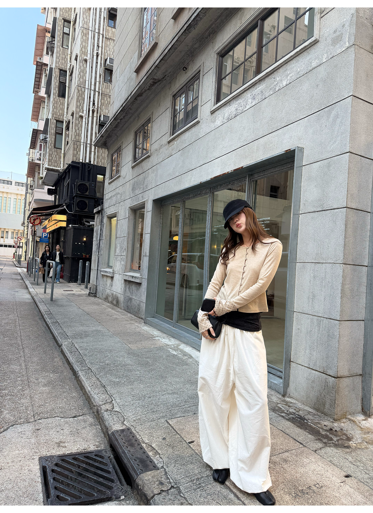 LelyMooch フリルウエスト バルーンワイドパンツ  LEM315