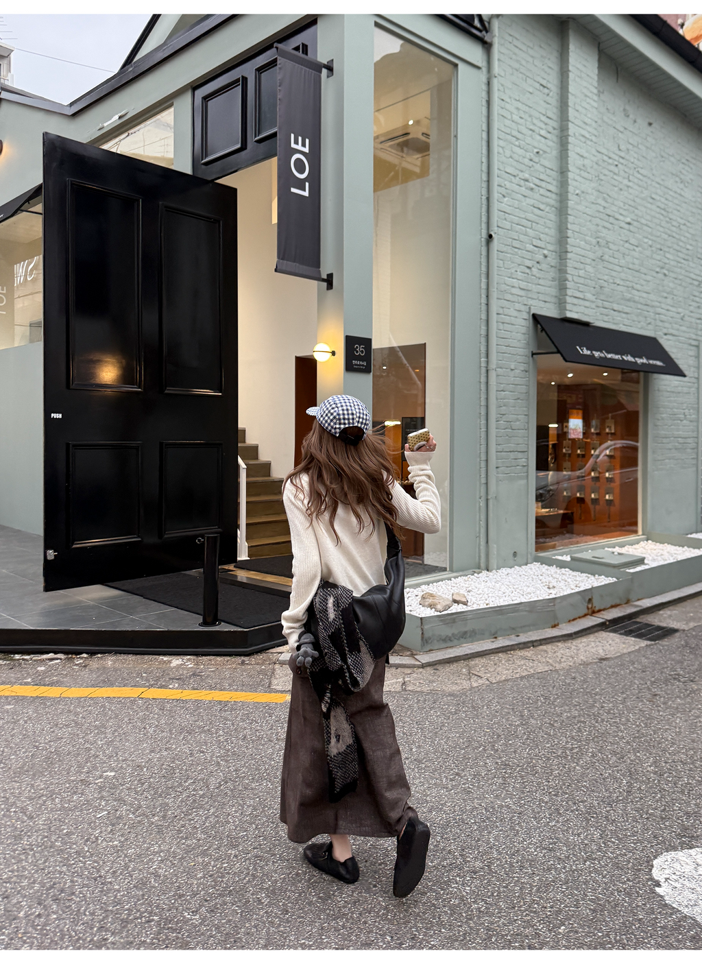 LelyMooch ウール100% ケーブルジップハイネックニット  LEM260