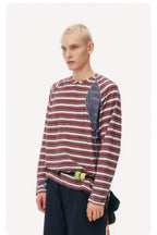 Striped Half-Zip Long Sleeve LOM104