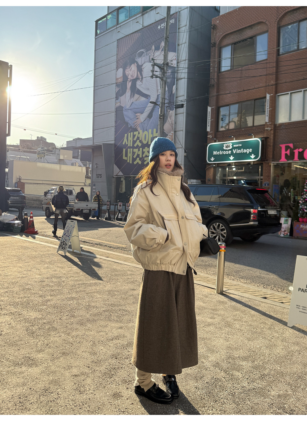 LelyMooch ブラウン系 ウール混 バルーンパンツ  LEM311