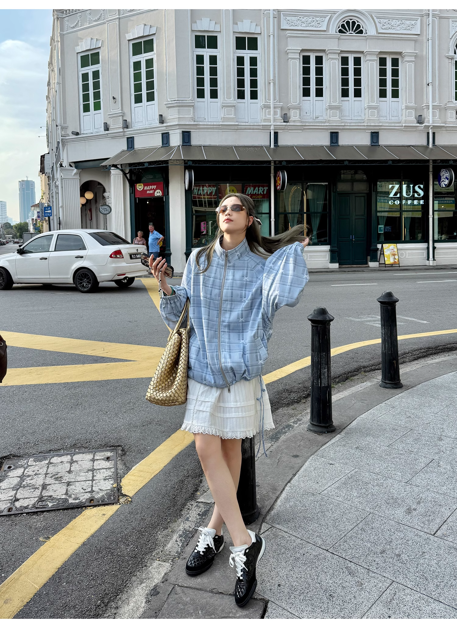 LelyMooch  白 スカート ミニ 透け防止  LEM105