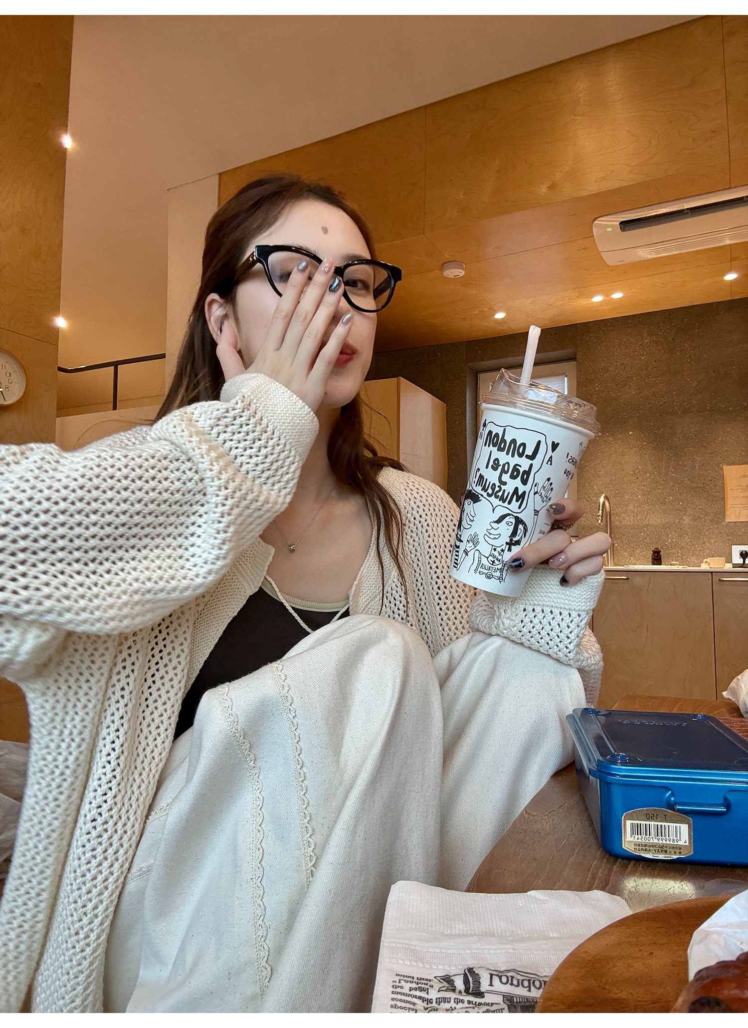 LelyMooch ゆるニットフリンジカーディガン  LEM249