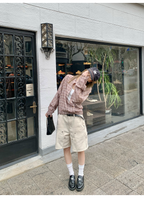 LelyMooch  夏万能デニム ハーフパンツ　マルチポケット  LEM118