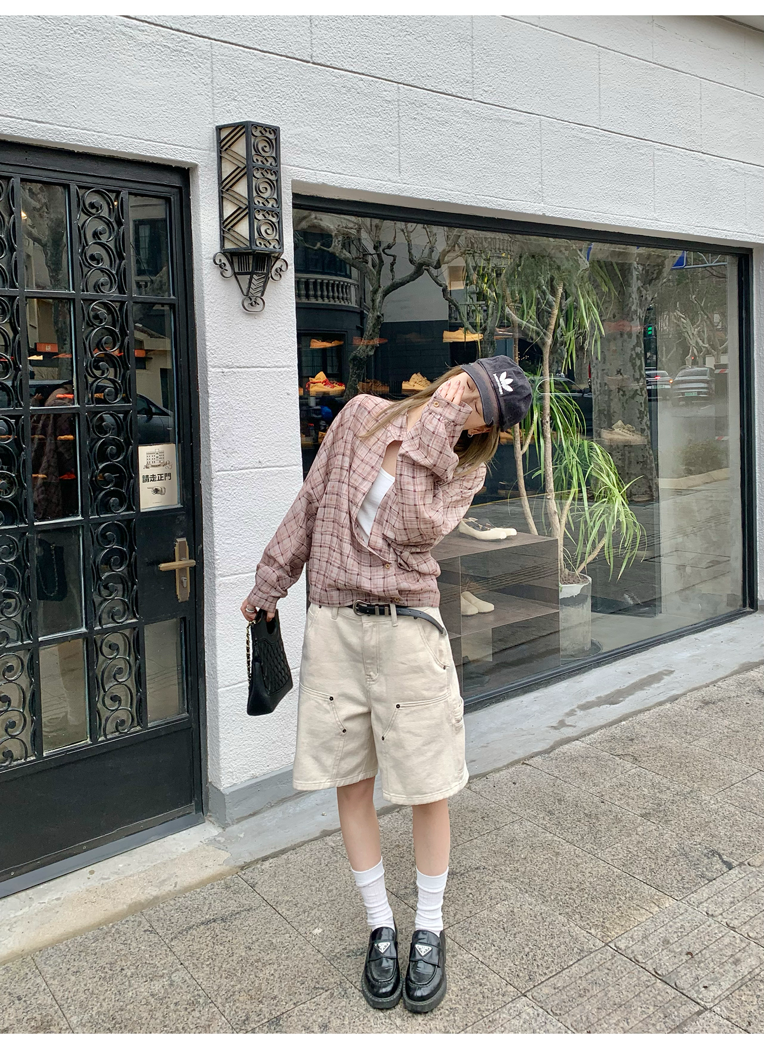 LelyMooch  夏万能デニム ハーフパンツ　マルチポケット  LEM118