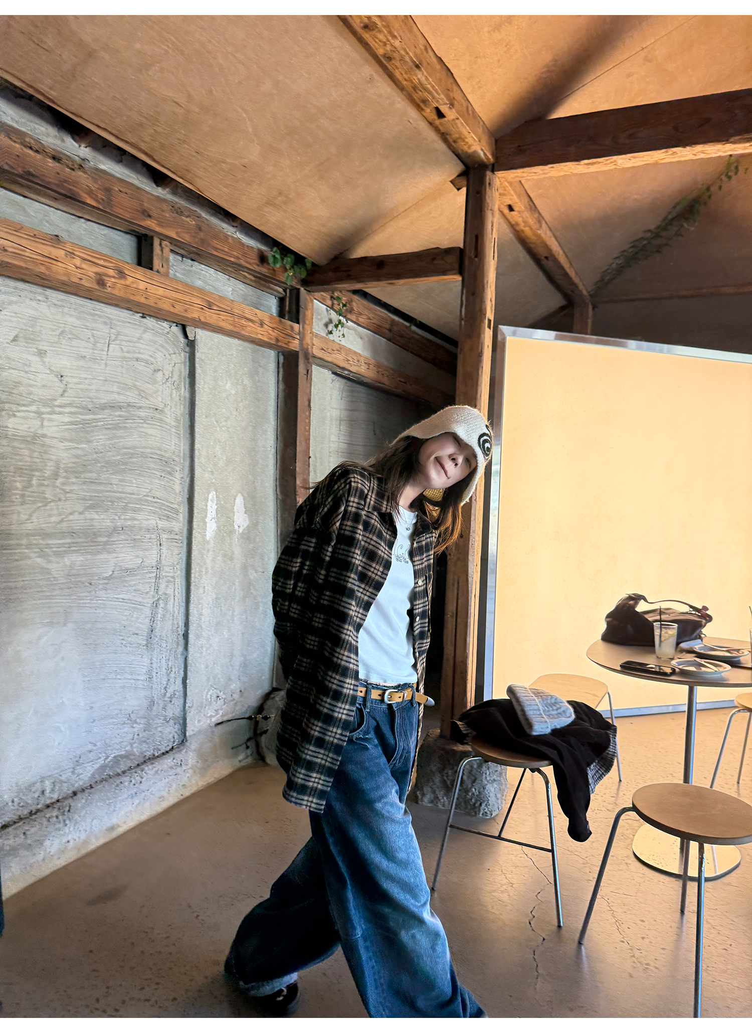 LelyMooch ヴィンテージ風 猫爪ワイドパンツ  LEM225