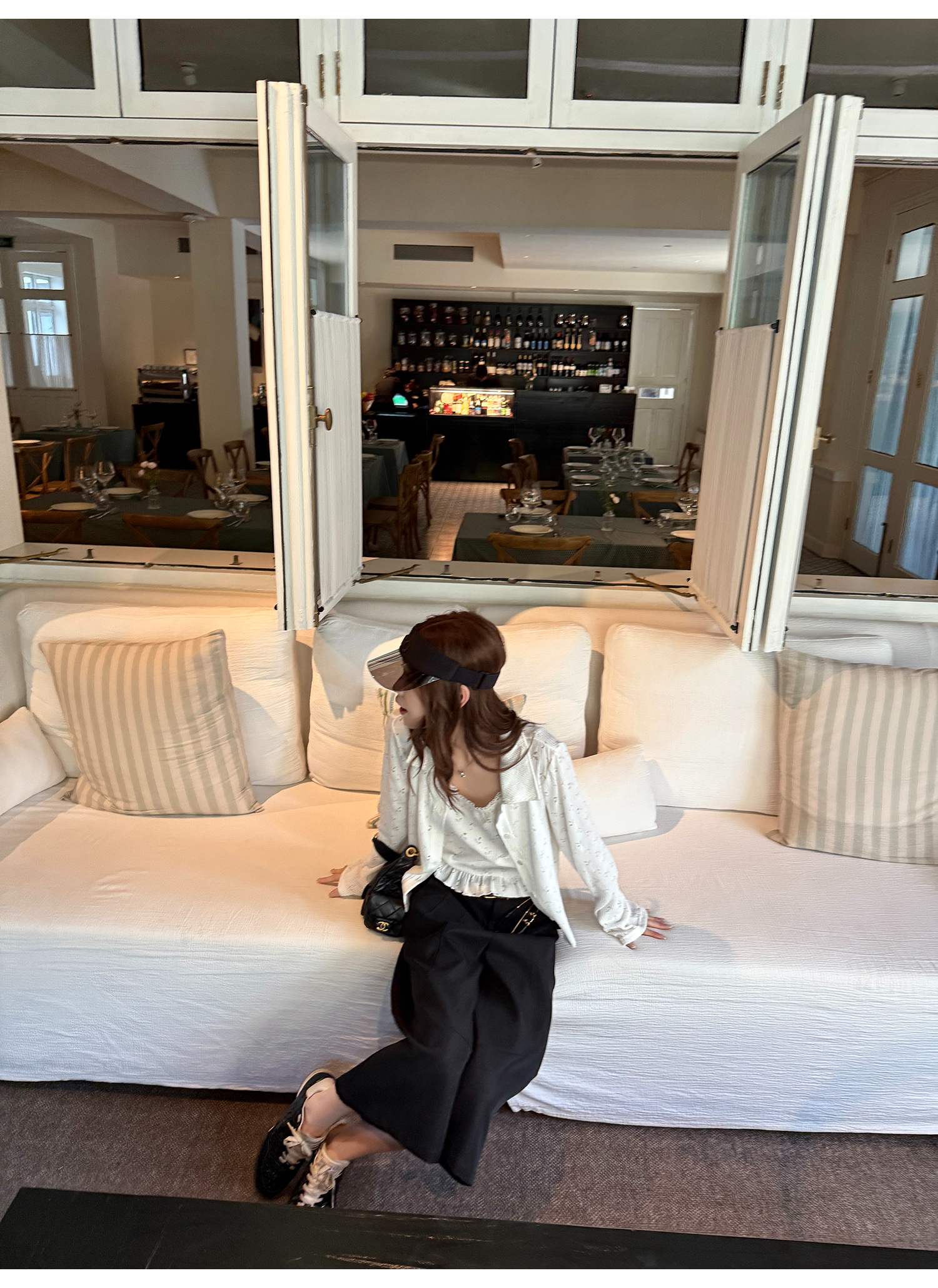 LelyMooch ニットカーデ＆レースキャミセット  LEM209