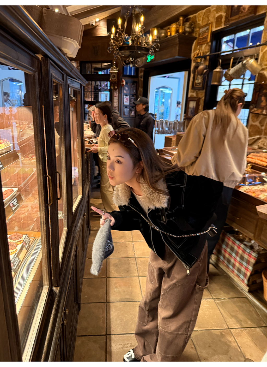 LelyMooch ステッチライン ファージャケット  LEM274