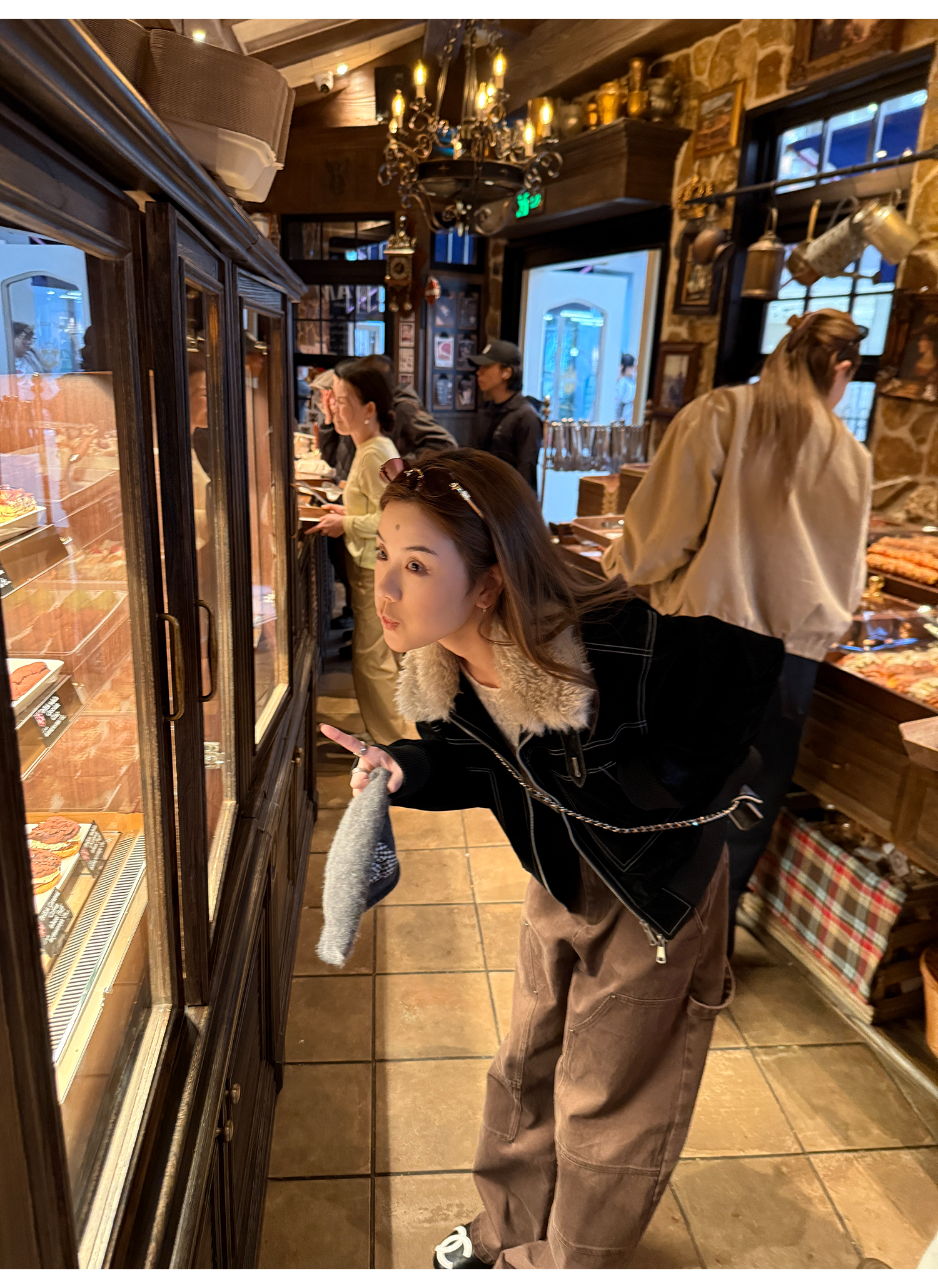 LelyMooch ステッチライン ファージャケット  LEM274