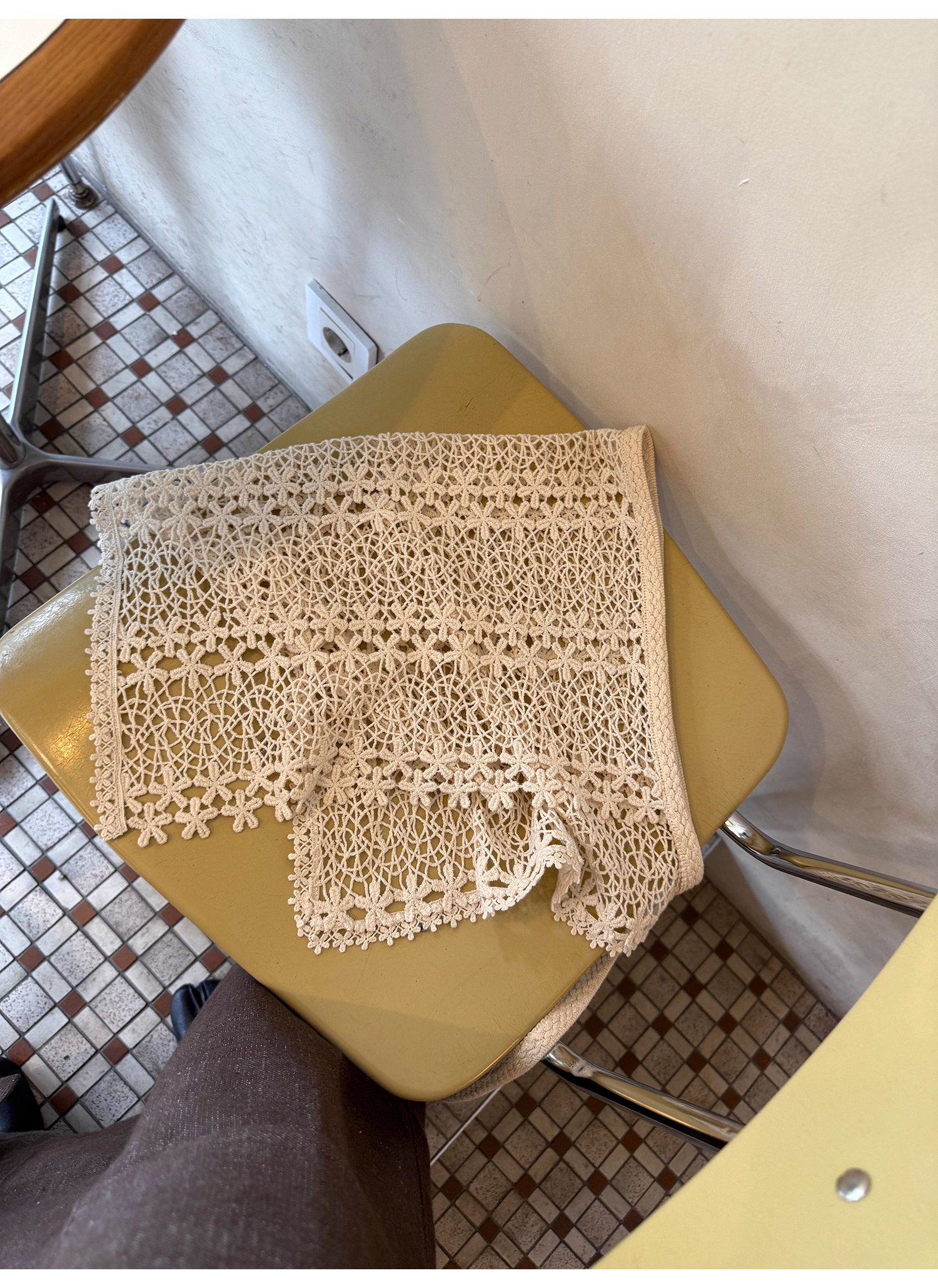 LelyMooch コットン刺しゅうスカートカバー  LEM258