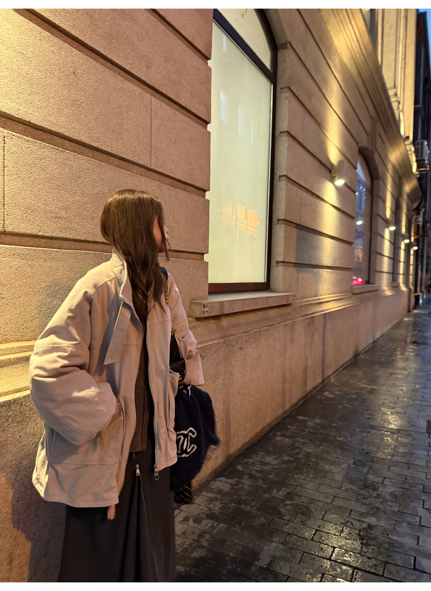 LelyMooch ペイズリー柄 キルティング立ち襟コート   LEM233