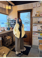 LelyMooch マフラー付き 中綿ブルゾン  LEM306