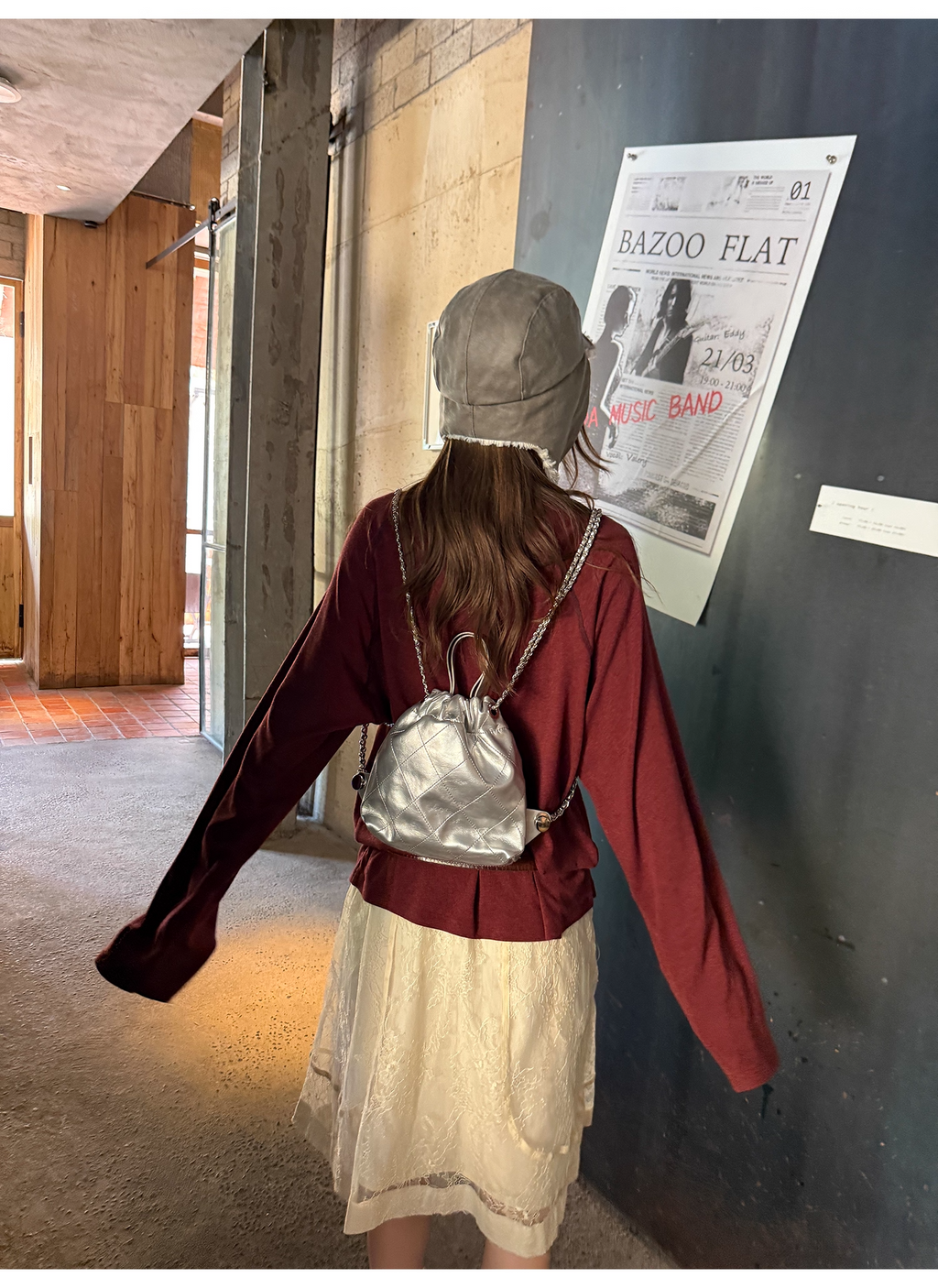 LelyMooch 刺繍ハートのベロアロンT　LEM241