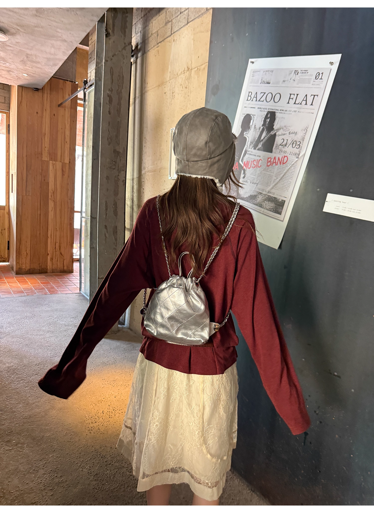 LelyMooch 刺繍ハートのベロアロンT　LEM241