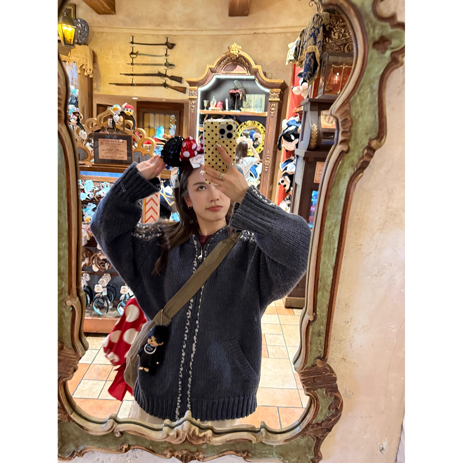 LelyMooch ケーブル編み×バイカラーフーディ  LEM246