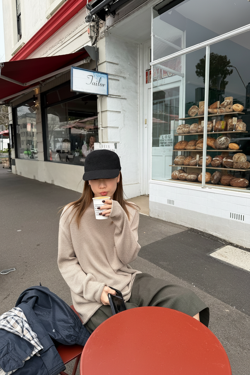LelyMooch リネン混 ゆるニットトップス  LEM404