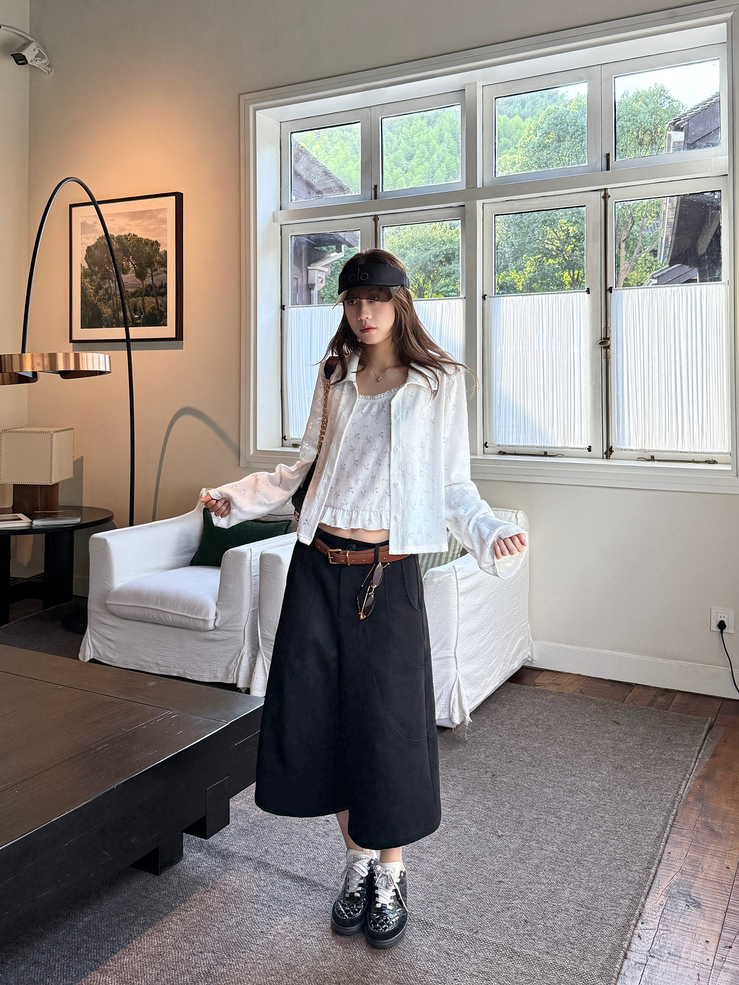 LelyMooch ニットカーデ＆レースキャミセット  LEM209