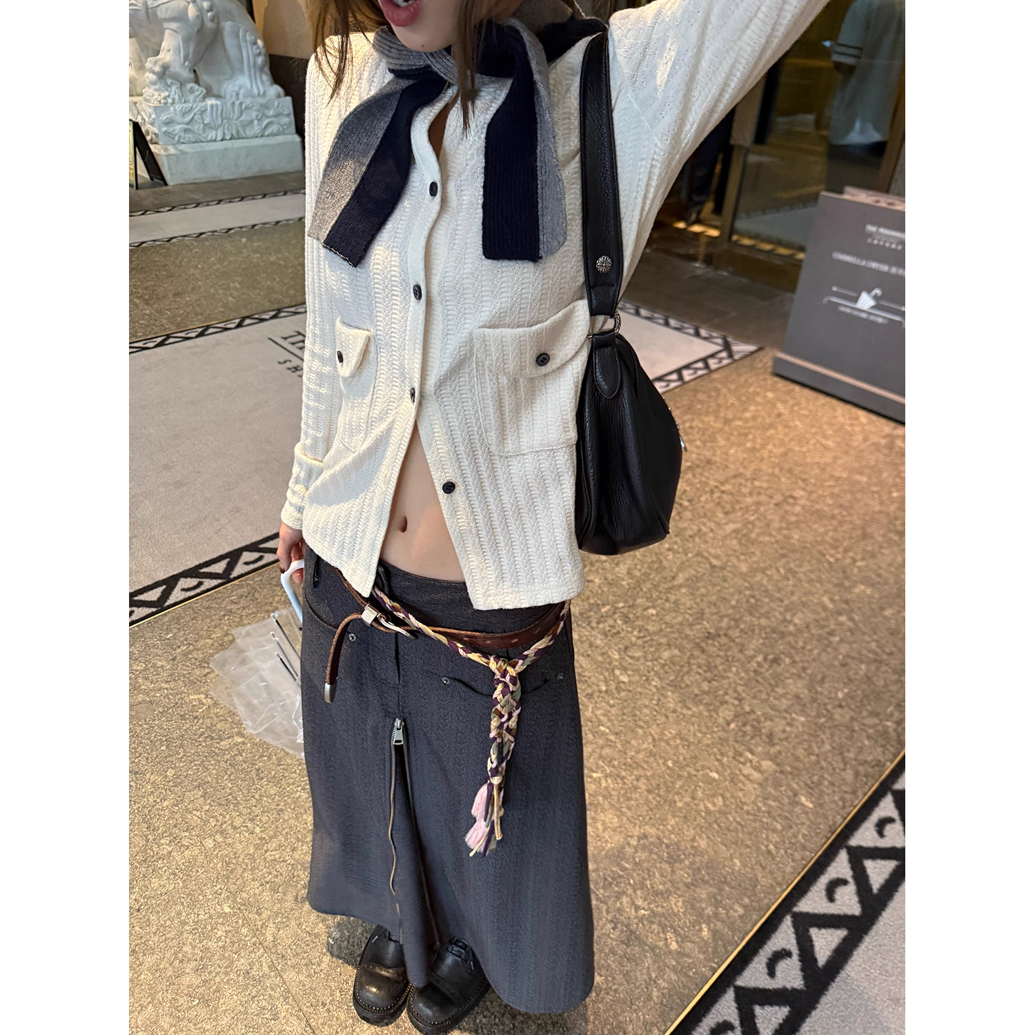 LelyMooch フラップポケットリブニット  LEM237