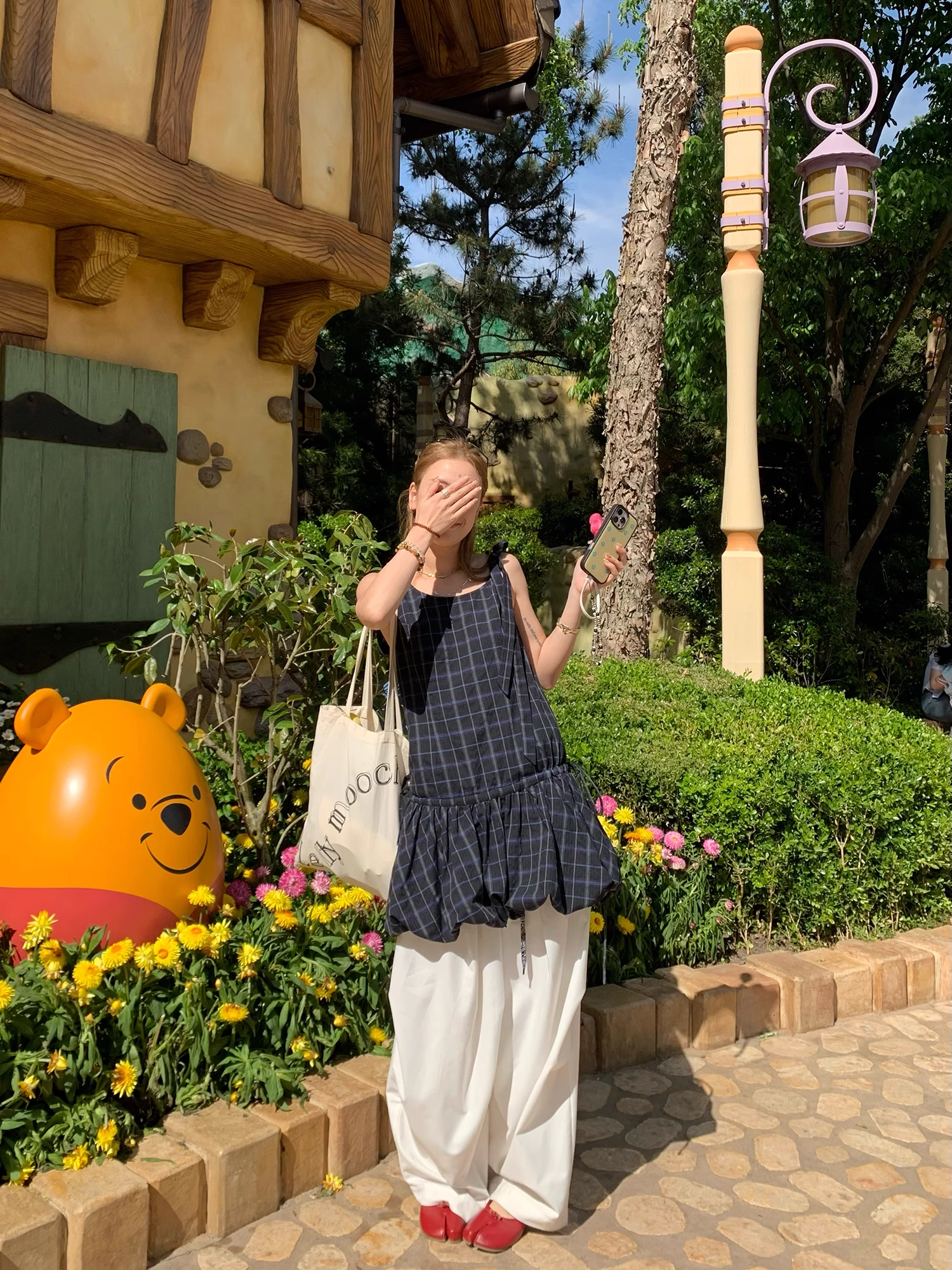 LelyMooch 甘辛ミックスな一枚｜Uネック×チェック柄ワンピース  LEM160