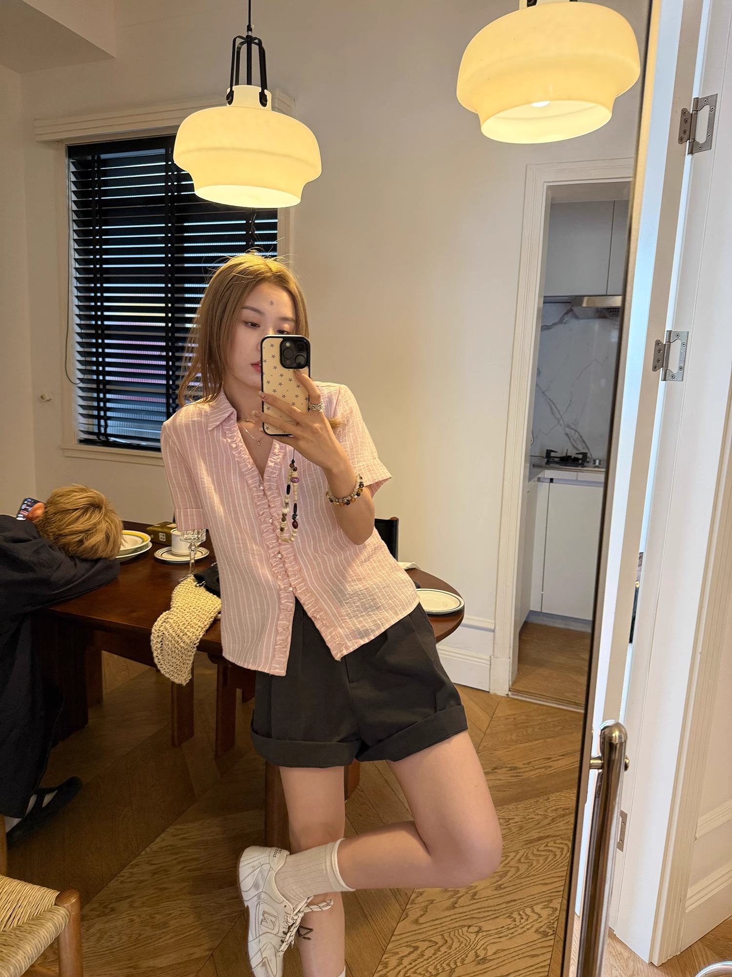 LelyMooch 楽ちん×細見え！2WAYロールアップショーパン  LEM161