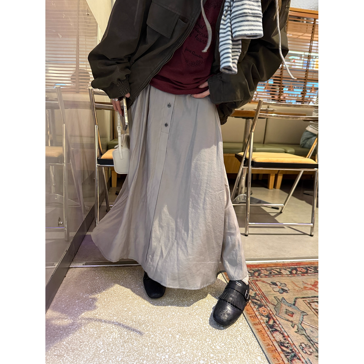 LelyMooch ふんわりチュールハイウエストスカート  LEM247